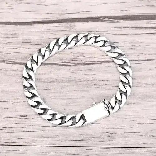 Jewelry Silver Bracelet Chain Size ONE SIZE - 1 Thumbnail