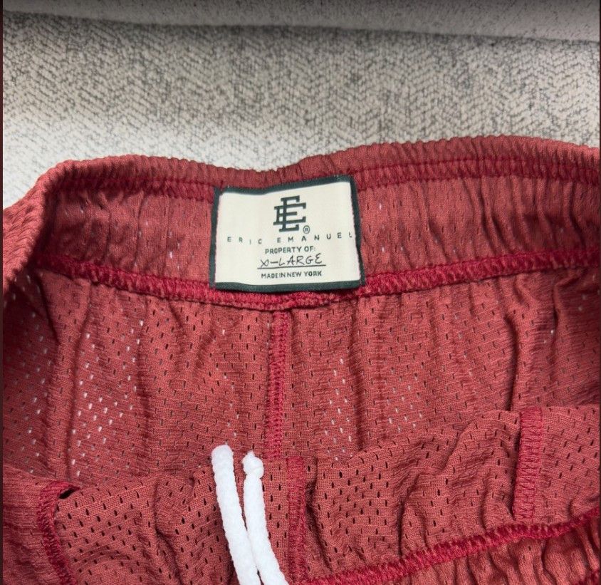 Eric Emanuel Eric Emanuel Shorts Men's Mesh Cinnamon/Shocking orange XL Size US 39 - 3 Thumbnail