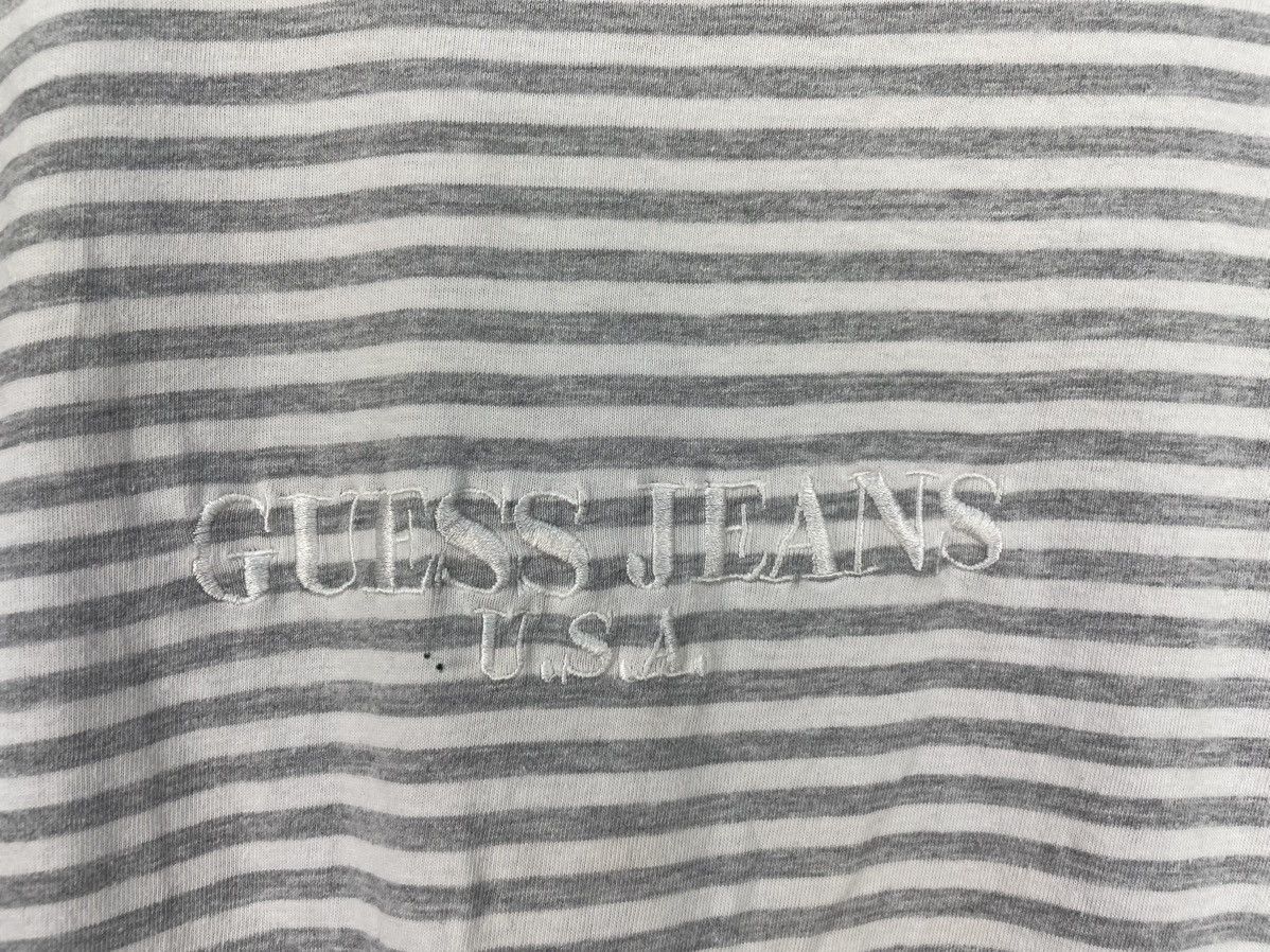 Guess Vintage 90s Guess Jeans strip t shirt Size US L / EU 52-54 / 3 - 4 Thumbnail