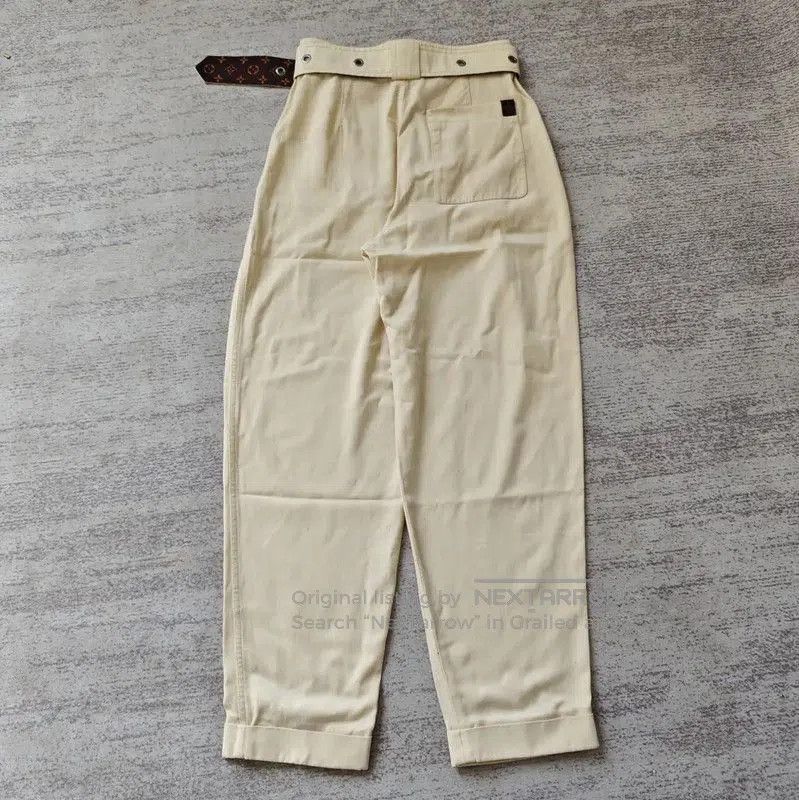 Louis Vuitton Louis Vuitton Beige Cotton Blend Casual Pants . Size 28" / US 6 / IT 42 - 2 Thumbnail