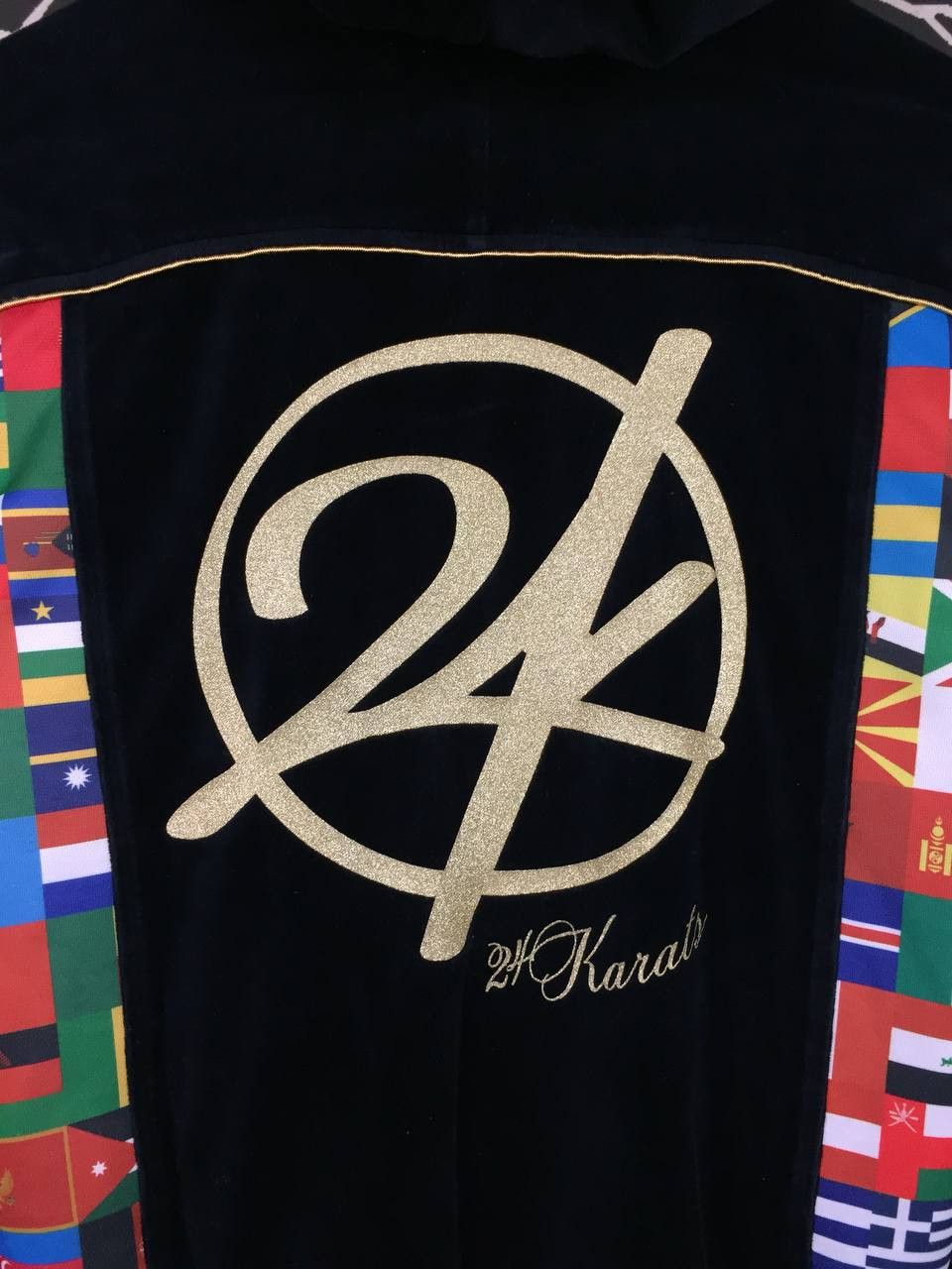 Japanese Brand 24 Karats Gold Diggers x Exile Tribe Velvet Hoodie Size 150 Size US S / EU 44-46 / 1 - 9 Thumbnail