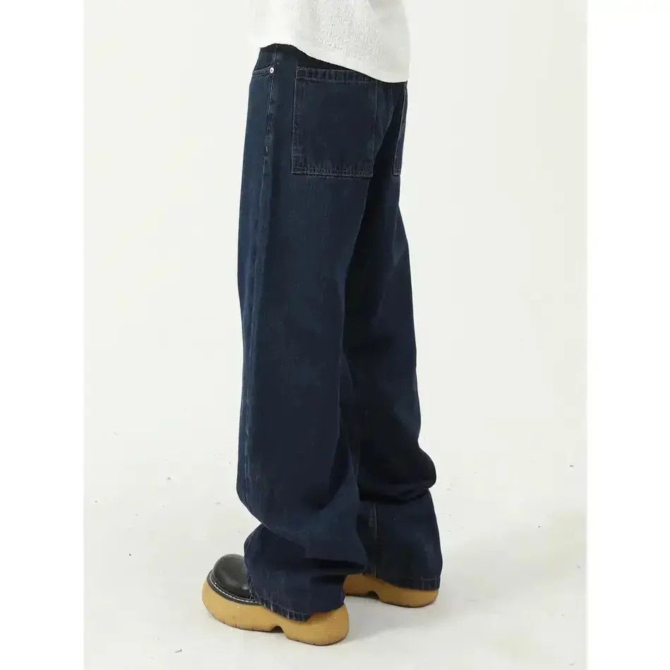 Japanese Brand Retro high street straight leg loose jeans Size US 32 / EU 48 - 6 Thumbnail