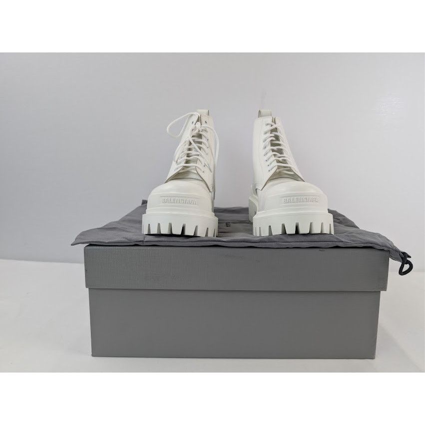 Balenciaga o1rshd1 Strike L20 Boots in Optic White Size US 7 / EU 40 - 16 Thumbnail