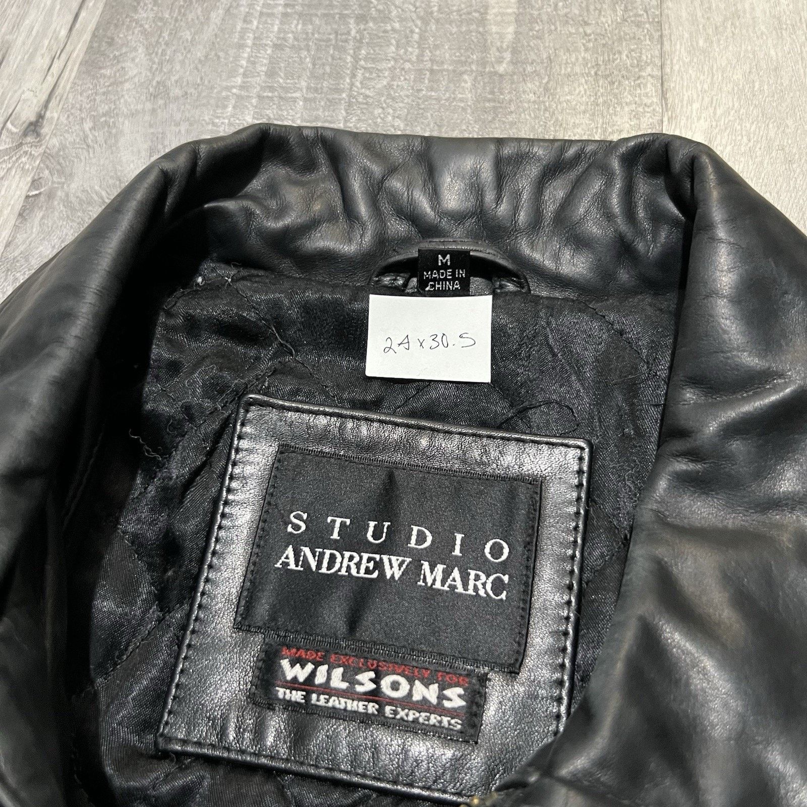 Andrew Marc Vintage Andrew Marc Studio Wilsons Black Leather M Size US M / EU 48-50 / 2 - 4 Thumbnail