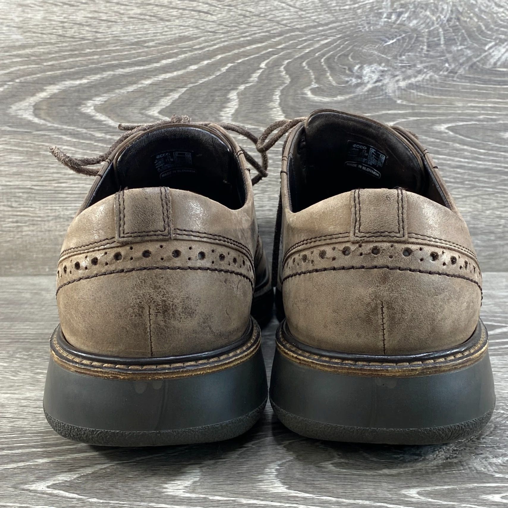 Ecco Ecco Wingtip Mens 8 EU Size 42 Coffee Brown Leather Dress Casual Oxford Lace Up Mens Shoe Brown Leather Wingtip Oxford Dress Shoe 42 EU Ecco Size US 9 / EU 42 - 6 Thumbnail