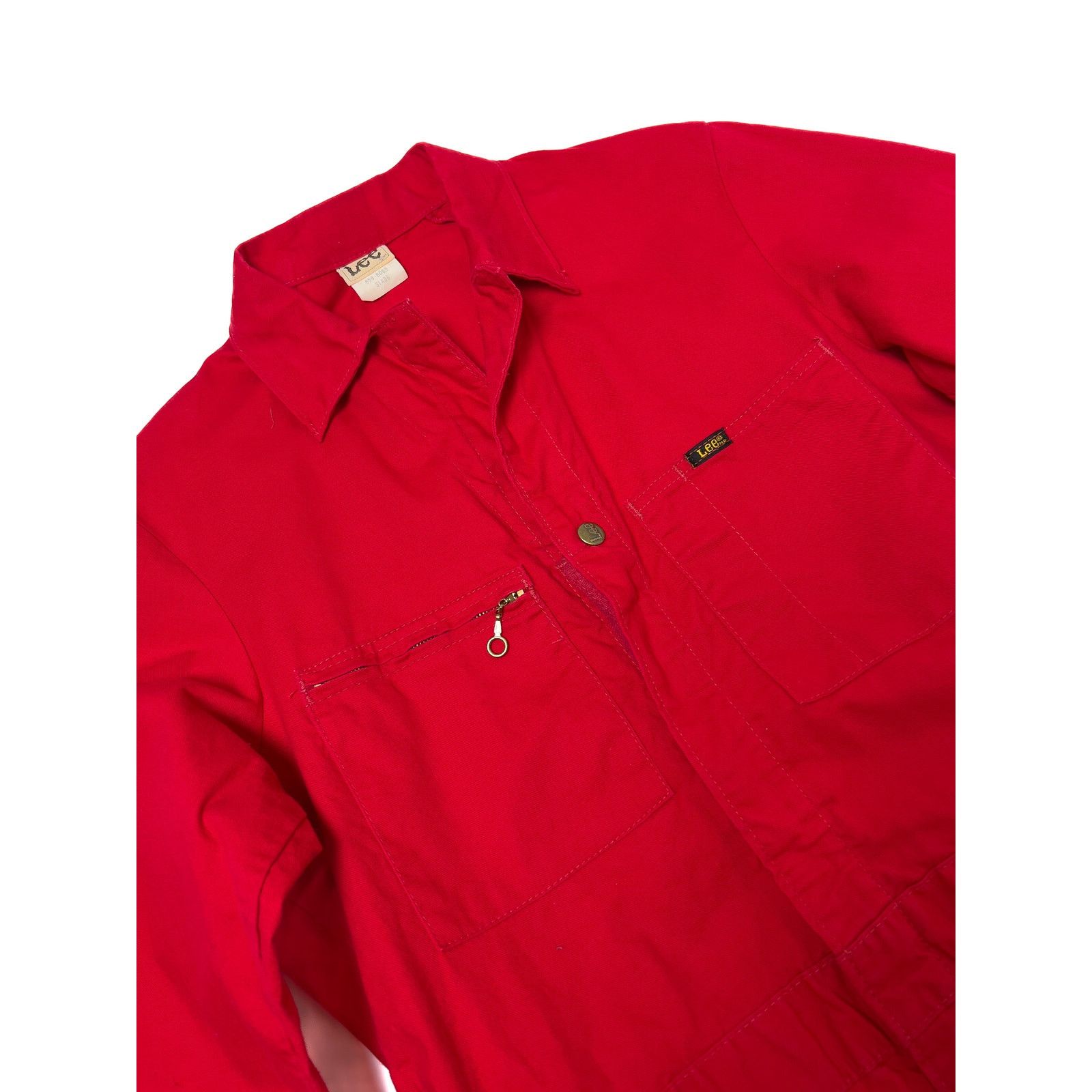 Vintage '70s Union-All Red Overall With Talon Zipper