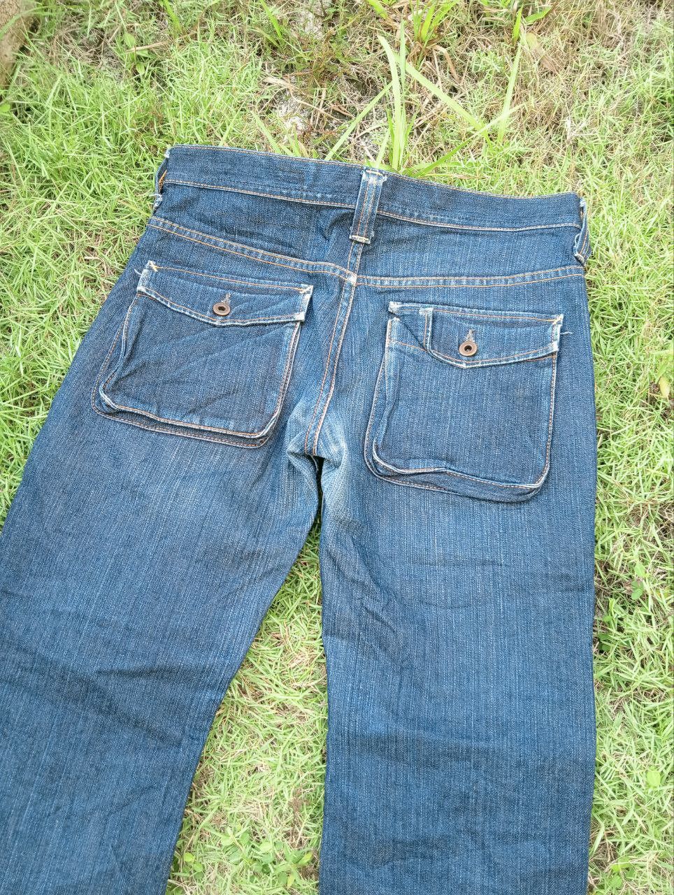Japanese Brand JAPANESE STUDIO ECRU 6 POCKET BUSHPANTS JEANS Size US 33 - 9 Thumbnail