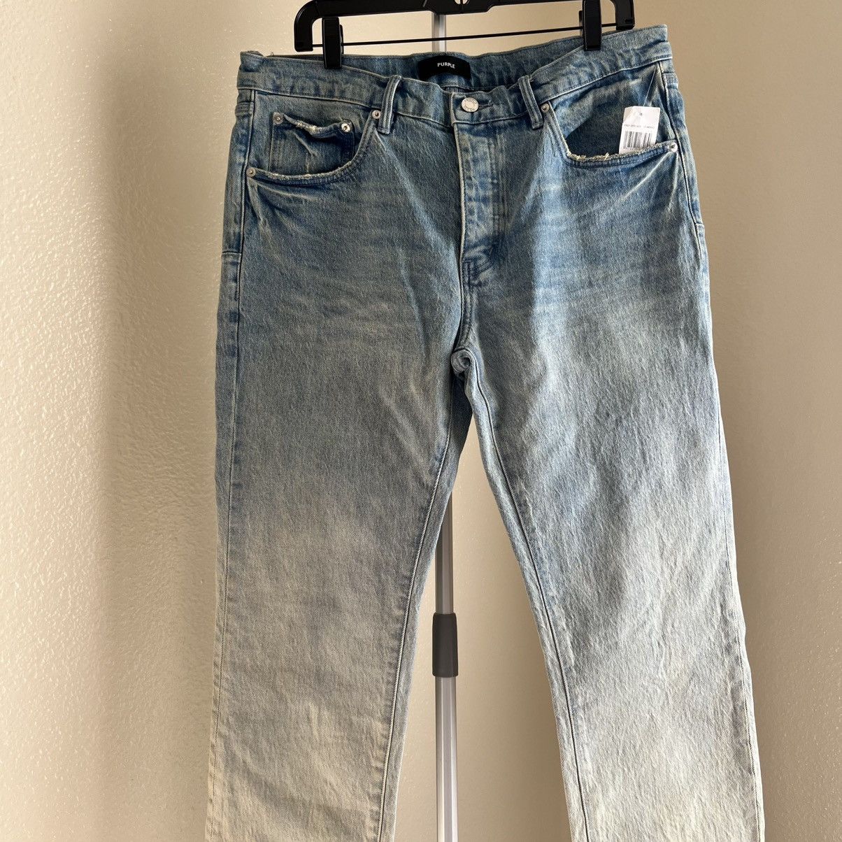 Purple Brand Purple Brand Skinny Rhone Fade Light Indigo Jeans Sz 36 NWT Size US 36 / EU 52 - 5 Thumbnail