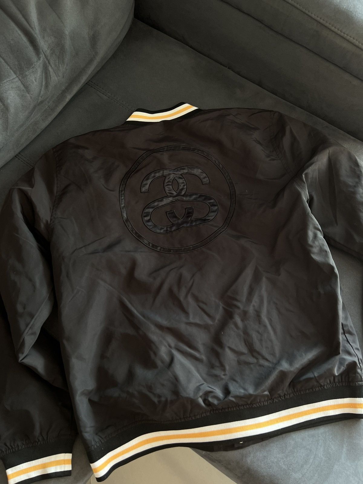 Stussy Stussy big logo bomber Size US L / EU 52-54 / 3 - 2 Thumbnail