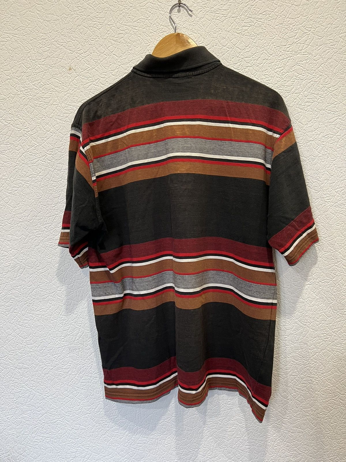 Vintage Vintage 90’s Distressed Polo Ralph Lauren Polo Shirt Striped Size US XL / EU 56 / 4 - 6 Thumbnail