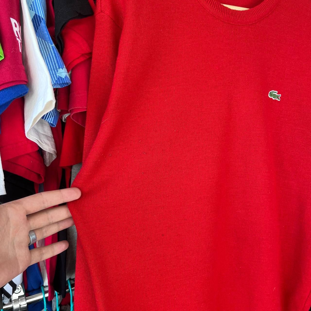 Lacoste Lacoste Sport Red Wool Sweater Jumper Pullover Size 6 Size US XL / EU 56 / 4 - 7 Thumbnail