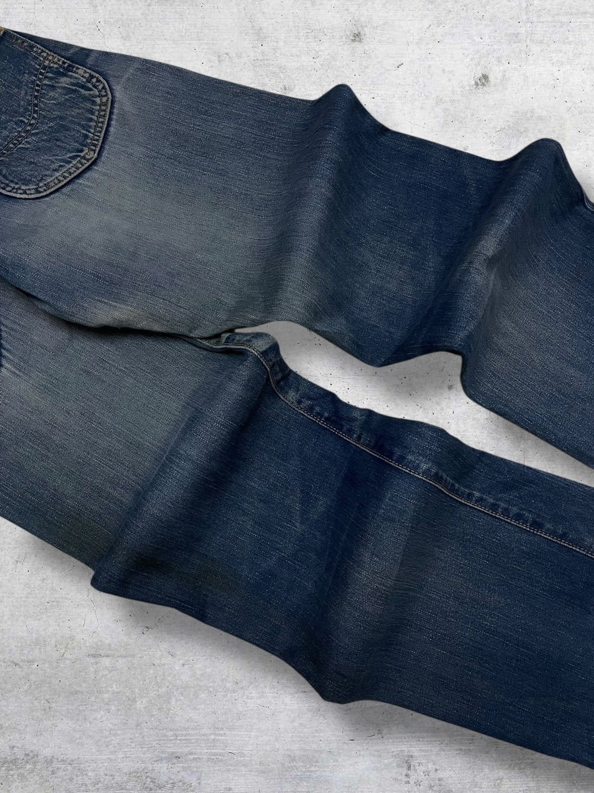 Lee VINTAGE LEE OG 90S DESIGNER BUCKLE SELVEDGE DENIM Size US 29 - 13 Thumbnail