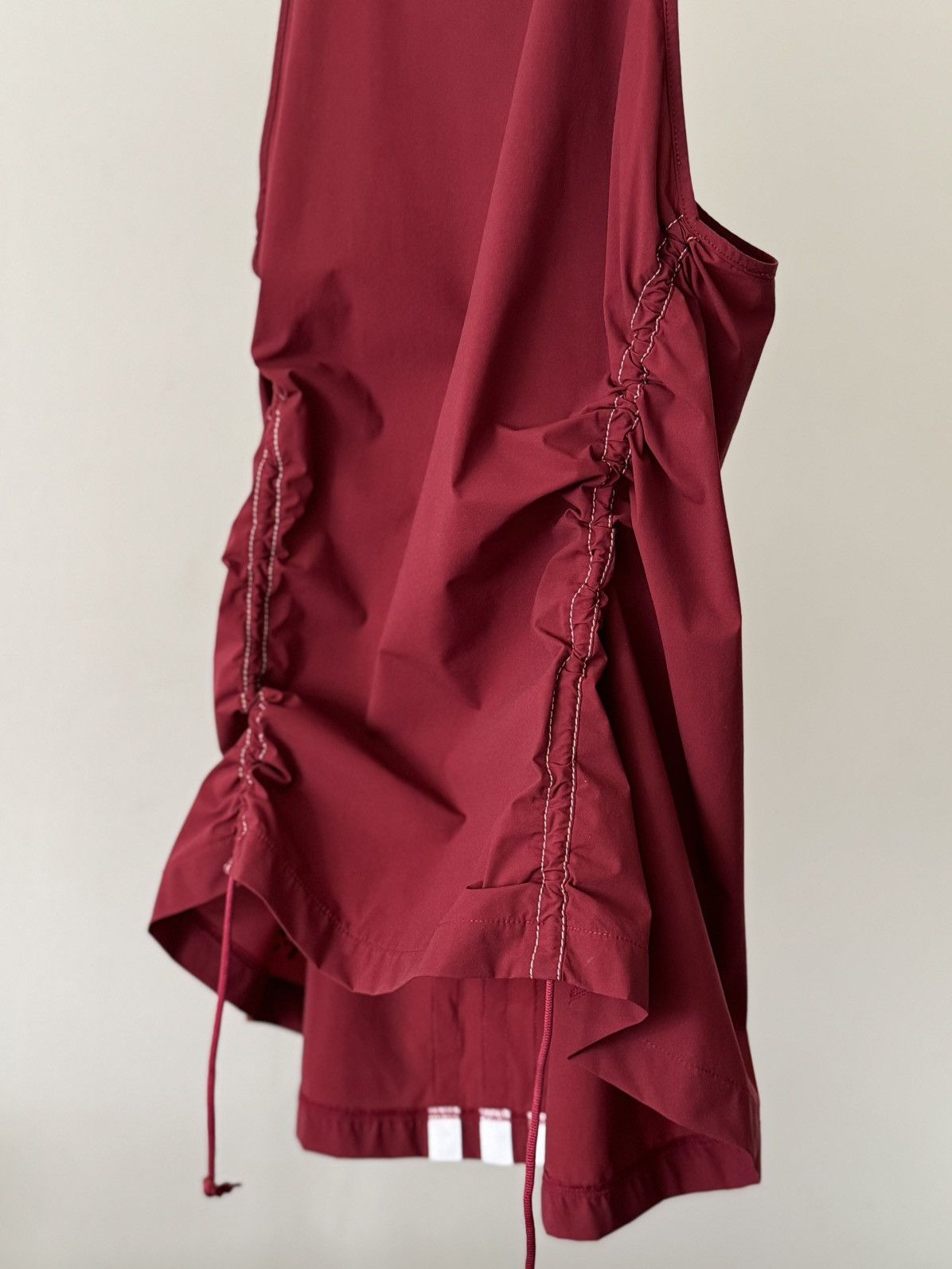 Y-3 Y-3 adidas x Yohji Yamamoto burgundy tank top stripped back Size M / US 6-8 / IT 42-44 - 2 Thumbnail