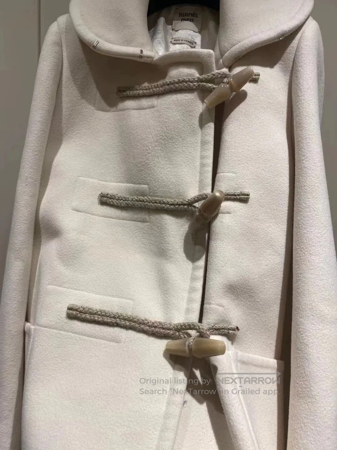 Hermes hermès white cashmere coat size 34. Size US S / EU 44-46 / 1 - 5 Thumbnail