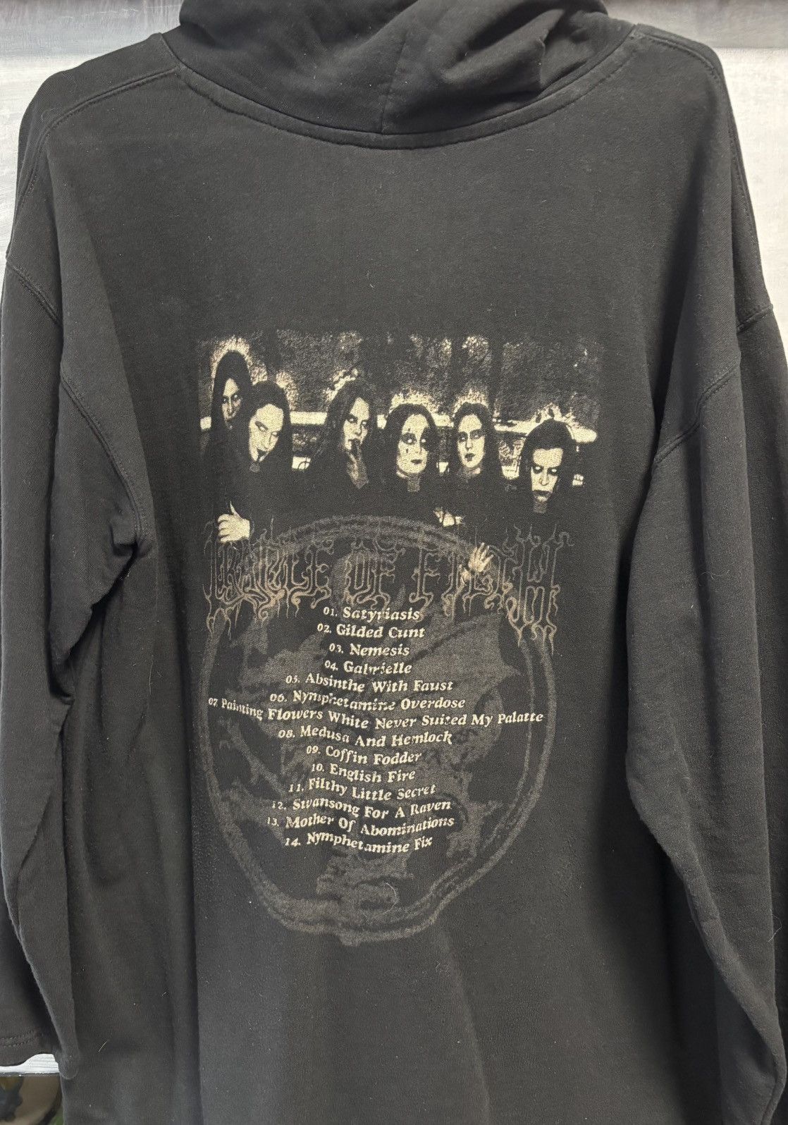 Band Tees Cradle Of Filth Nymphetamine 2004 Black Metal Hoodie XL Size US XL / EU 56 / 4 - 2 Thumbnail
