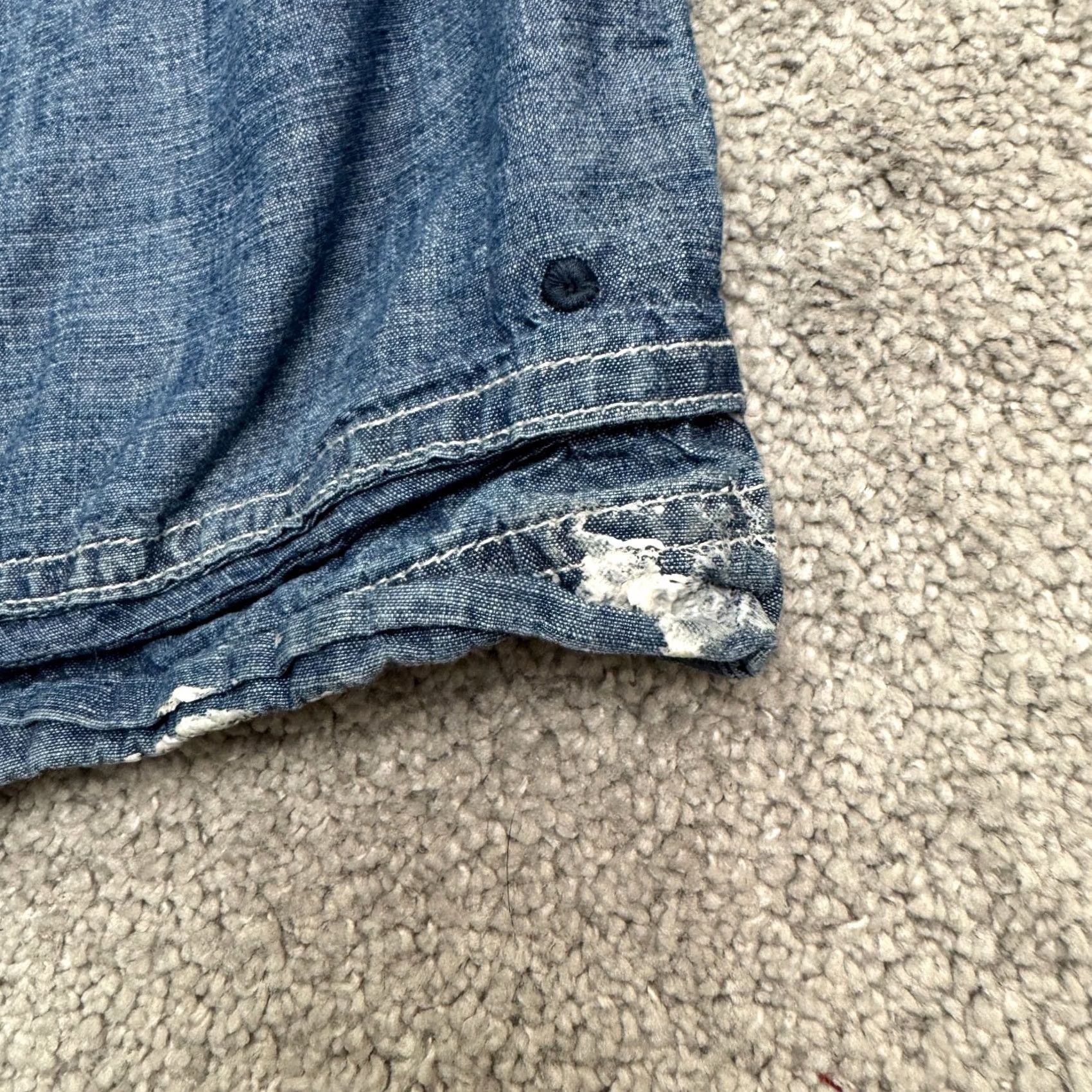 Vintage Duluth Chambray Cotton Button Down Shirt Shacket Womens Small Blue Top Organic Size S / US 4 / IT 40 - 7 Thumbnail