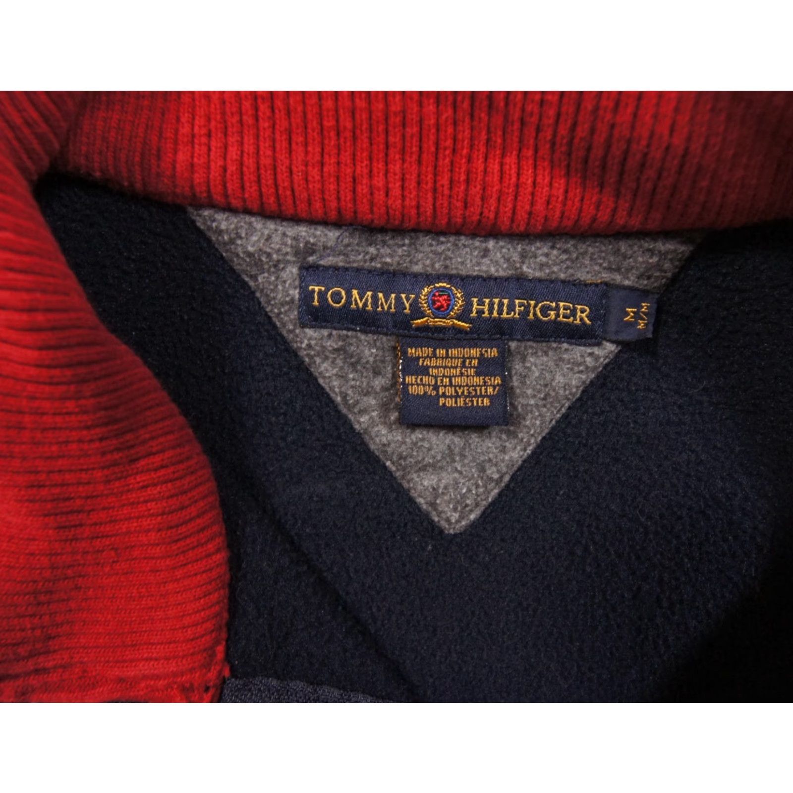 Tommy Hilfiger VINTAGE Tommy Hilfiger Sweater Mens M Blue Fleece 1/4 Zip Oversized Y2K Logo Mock Neck Pullover Casual Adult Mens Blue Sweater Size US M / EU 48-50 / 2 - 6 Thumbnail
