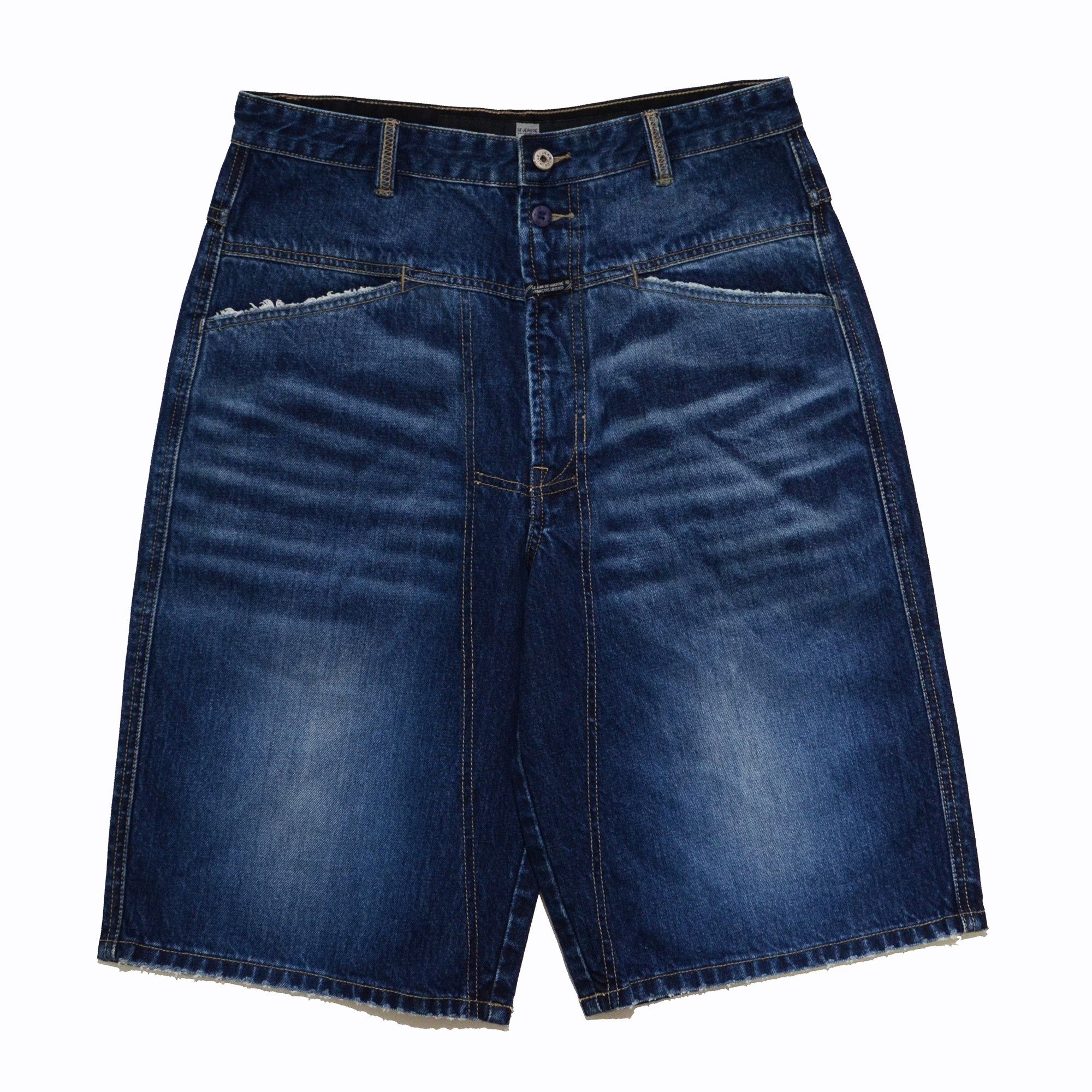 Marithe + Francois Girbaud M+FG Denim Shorts Baggy Y2K Streetwear 2006 Craft Size US 32 / EU 48 - 1 Thumbnail
