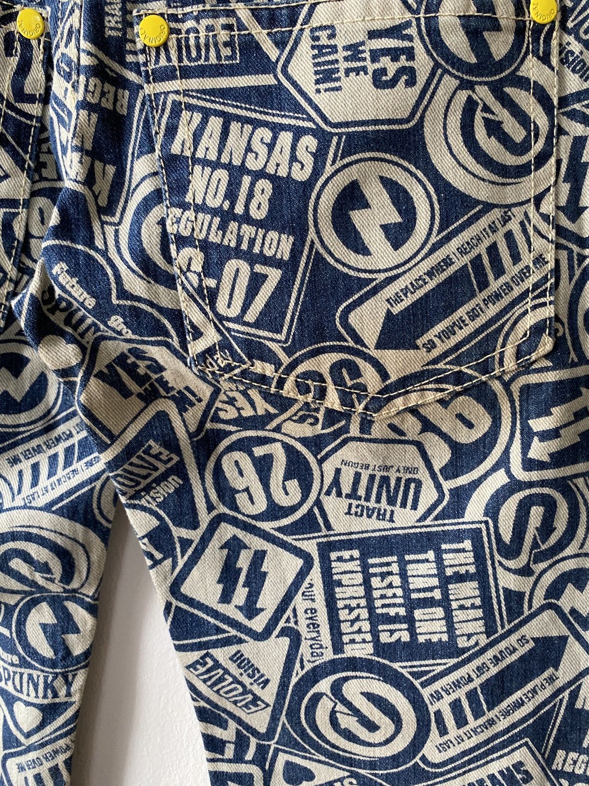 Hysteric Glamour × Japanese Brand Japanese Brand Original Jeans Fullprint Design Denim Size US 32 / EU 48 - 13 Thumbnail