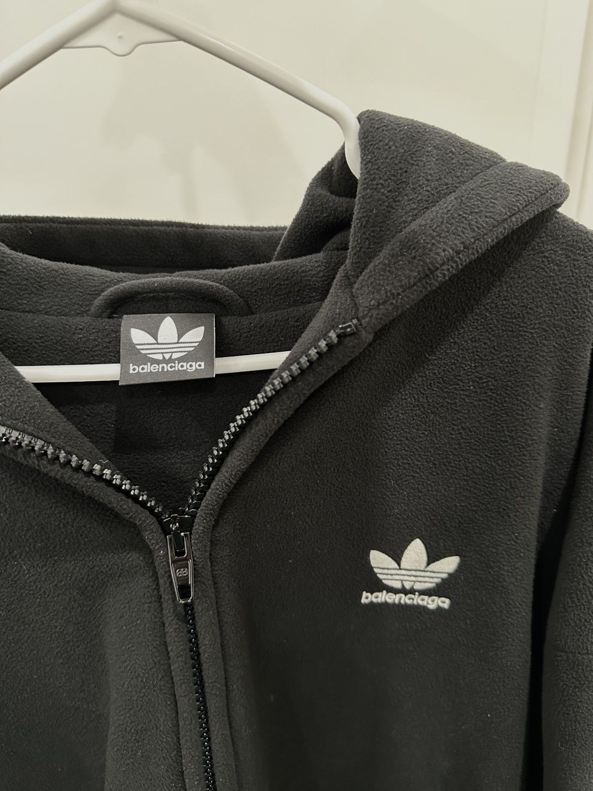 Balenciaga Balenciaga Adidas Heavy Fleece Zip Up Size US XXS / EU 40 - 2 Thumbnail