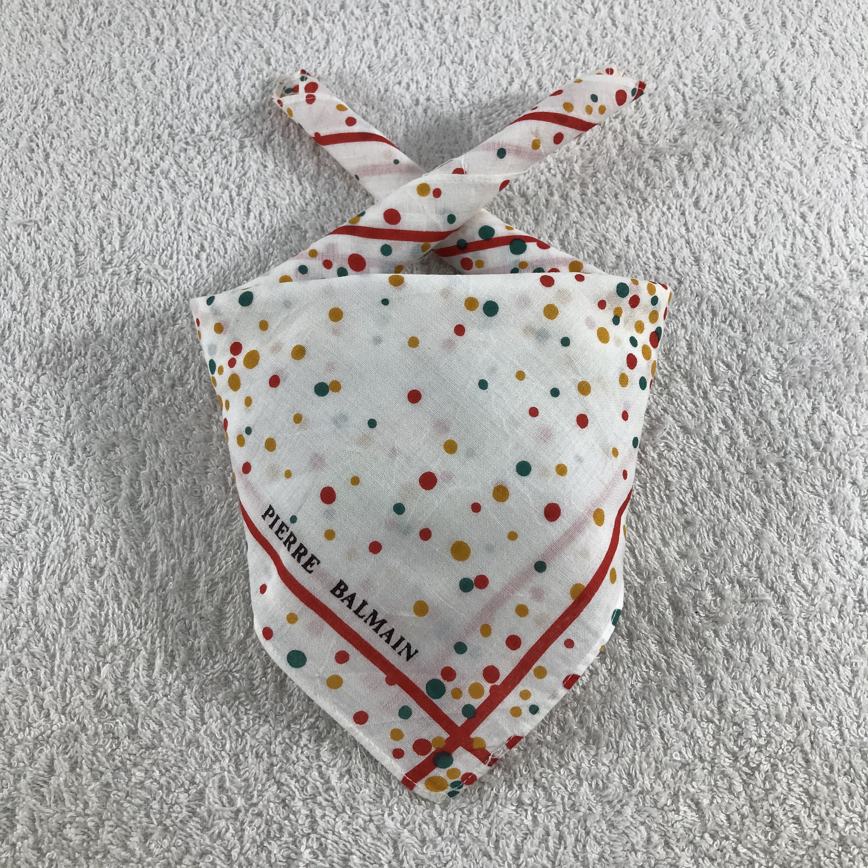 Pierre Balmain × Vintage Pierre Balmain Bandana / Handkerchief / Neckerchief - S245 Size ONE SIZE - 3 Thumbnail
