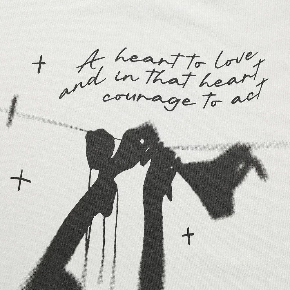 Vintage Men's loose fun silhouette character print T-shirt y2k Size US M / EU 48-50 / 2 - 4 Thumbnail