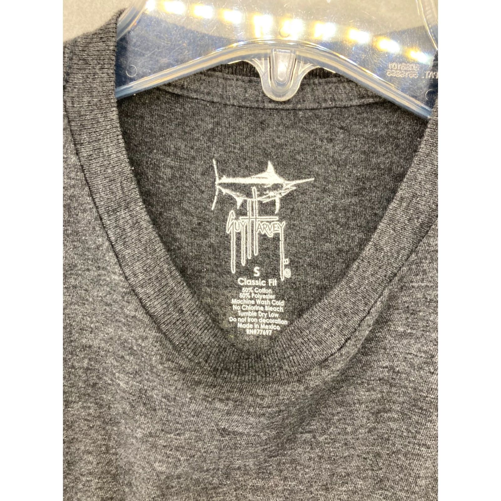 Guy Harvey Guy Harvey AFTCO Mens TShirt Small Gray Sailfish Classic Fit Size US S / EU 44-46 / 1 - 6 Thumbnail