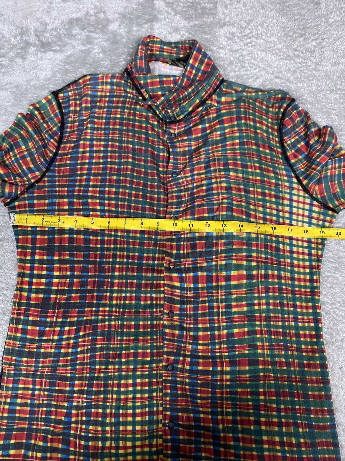 Jean Paul Gaultier Jean Paul Gaultier Homme Face Checked Mesh Plaids Size US S / EU 44-46 / 1 - 17 Thumbnail