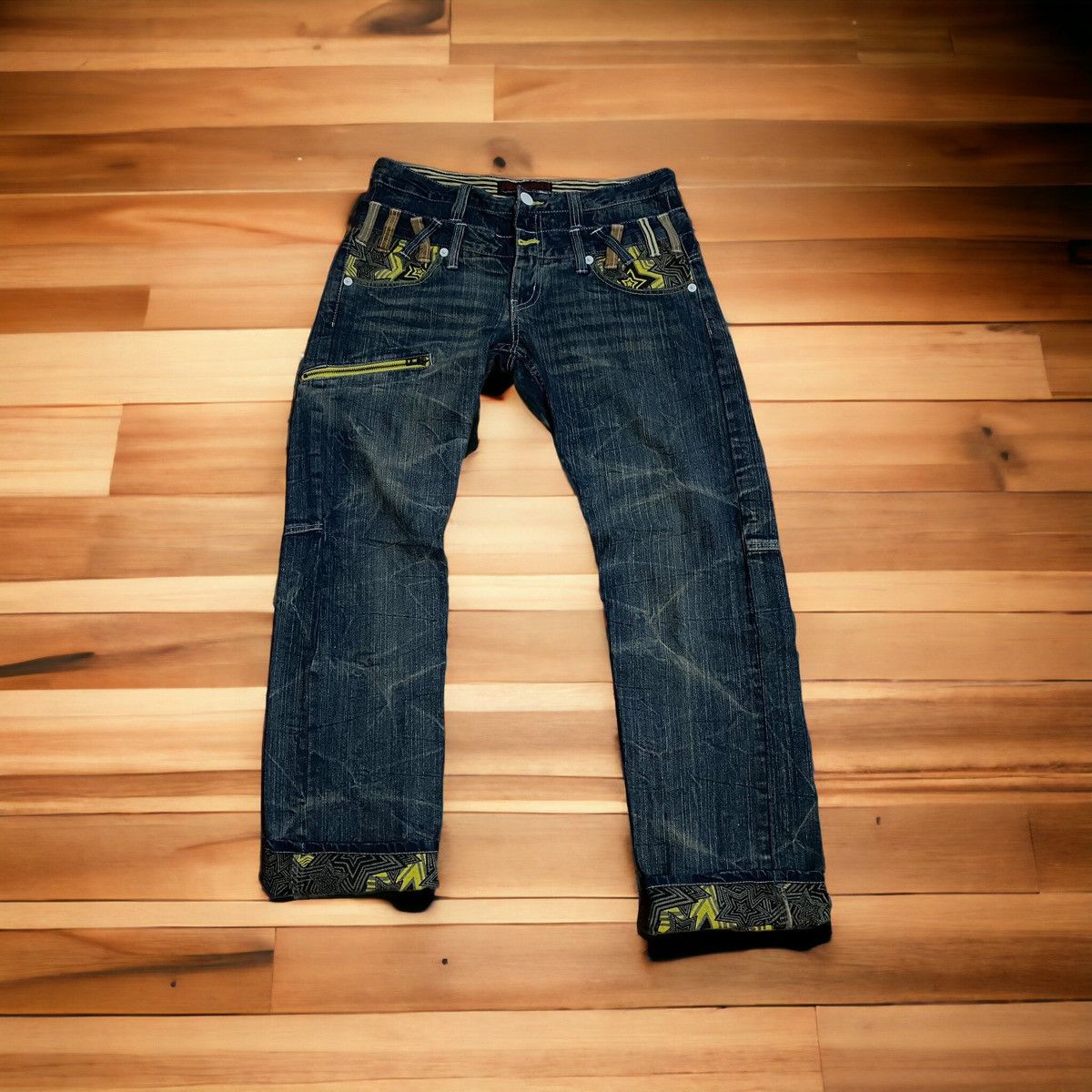 Hysteric Glamour Vintage Jack Serika Double Waist Lightning Style Size US 33 - 1 Thumbnail