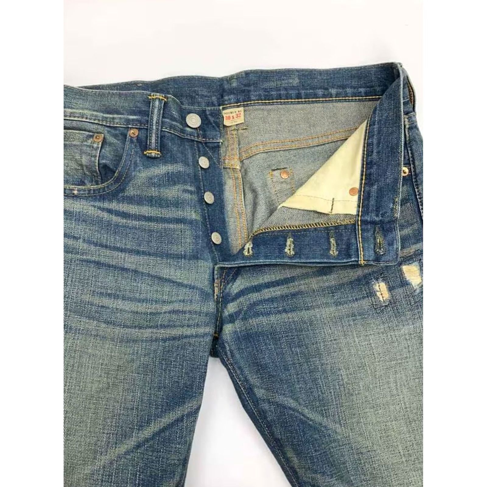 Ralph Lauren RRL Ralph Lauren Jeans Indigo Cotton Denim Size 30 IN 32 Distressed Men Size US 30 / EU 46 - 3 Thumbnail