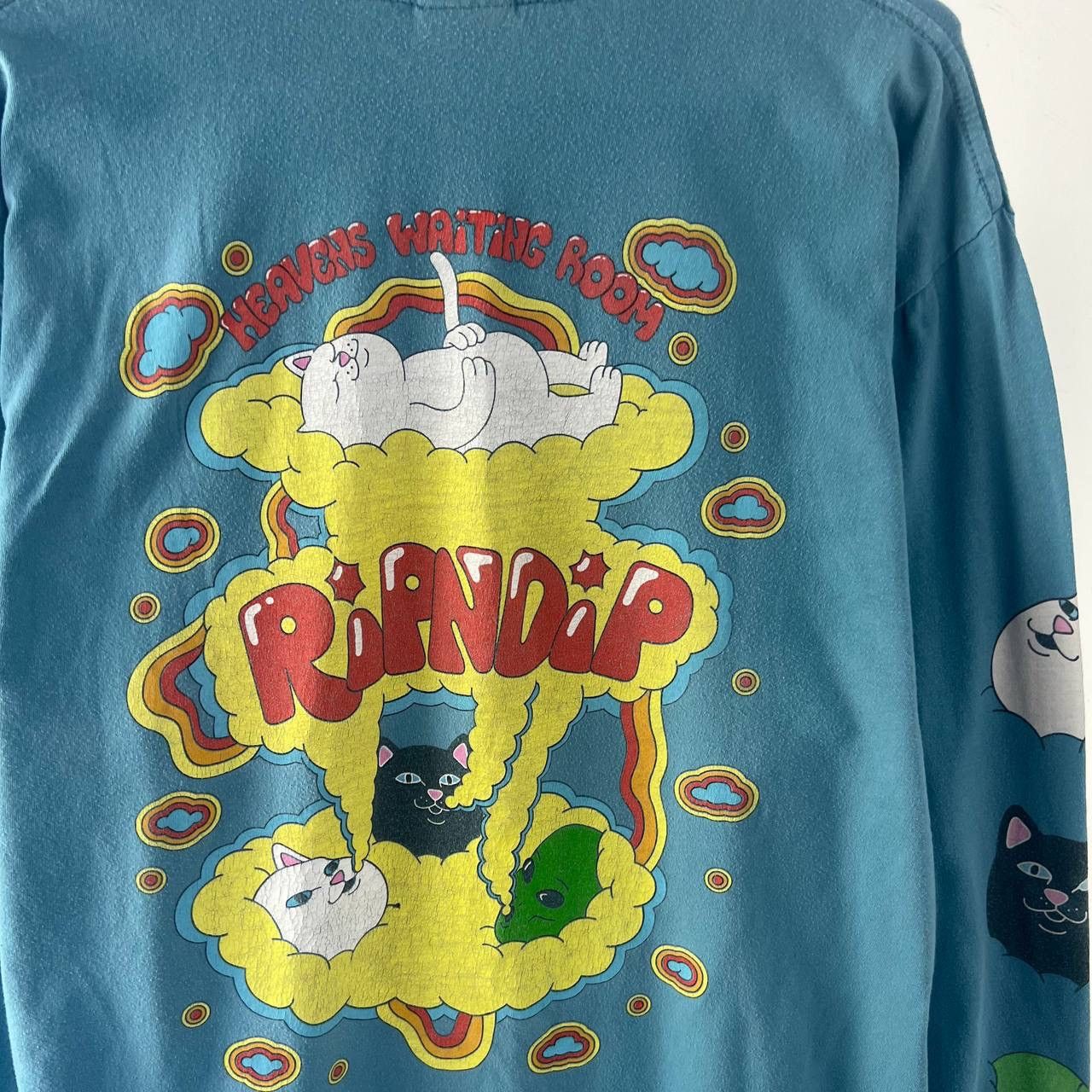 RIPNDIP Vintage Ripndip Crazy Cats Big Logo Long Sleeve Size US L / EU 52-54 / 3 - 4 Thumbnail