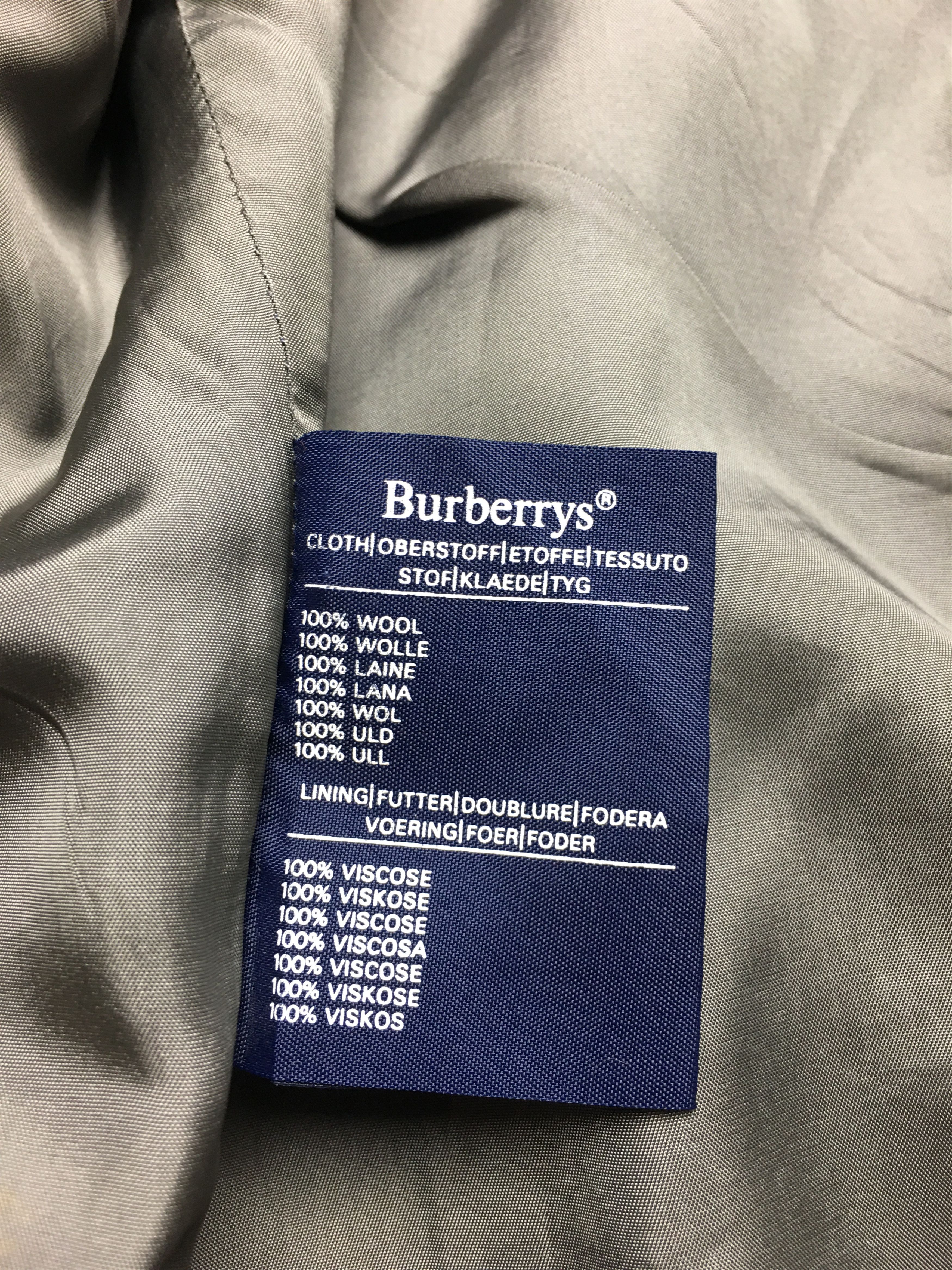 Burberry Vintage Burberrys Tweed Wool Blazer Jacket Women UK 16 Size XL / US 12-14 / IT 48-50 - 13 Thumbnail