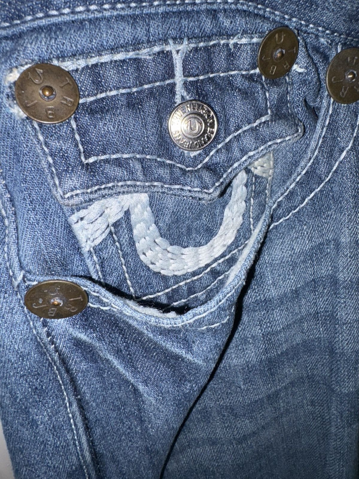 True Religion × Vintage True Religion Joey Super T Jeans Size US 34 / EU 50 - 3 Thumbnail