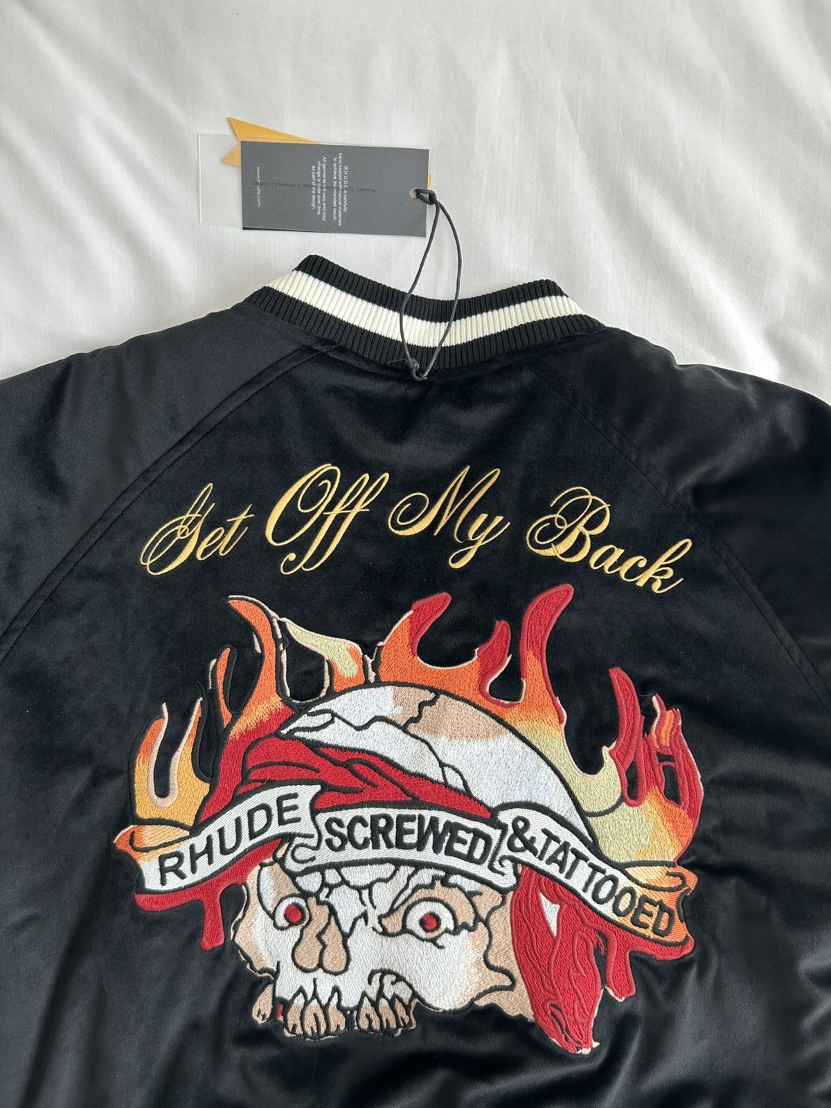 Rhude Rhude Souvenir Reversible Jacket Embroider Tiger Snake Skull Size US M / EU 48-50 / 2 - 17 Thumbnail