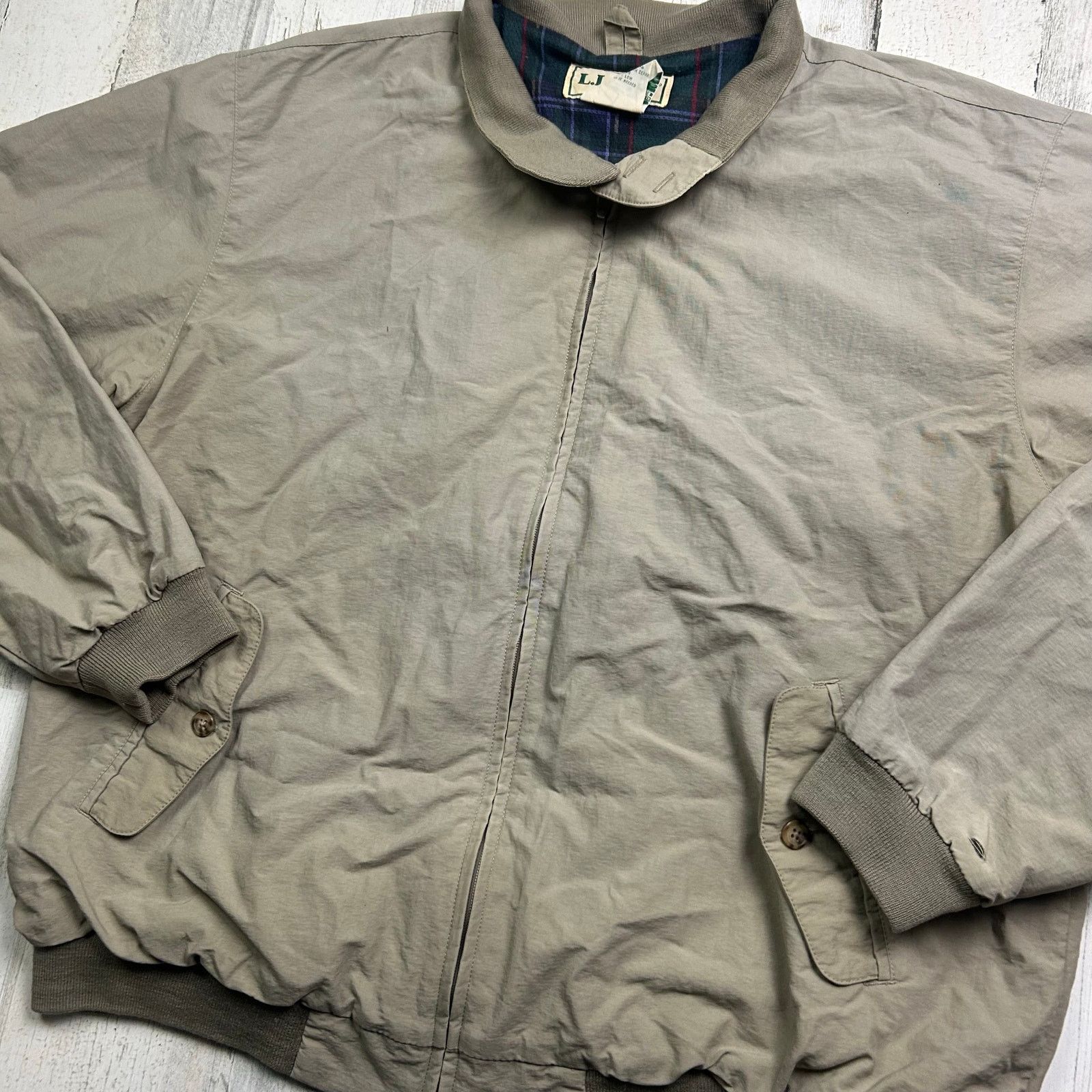 L.L. Bean × Vintage Vintage L.L. Bean Khaki Harrington-style Jacket Size US M / EU 48-50 / 2 - 7 Thumbnail