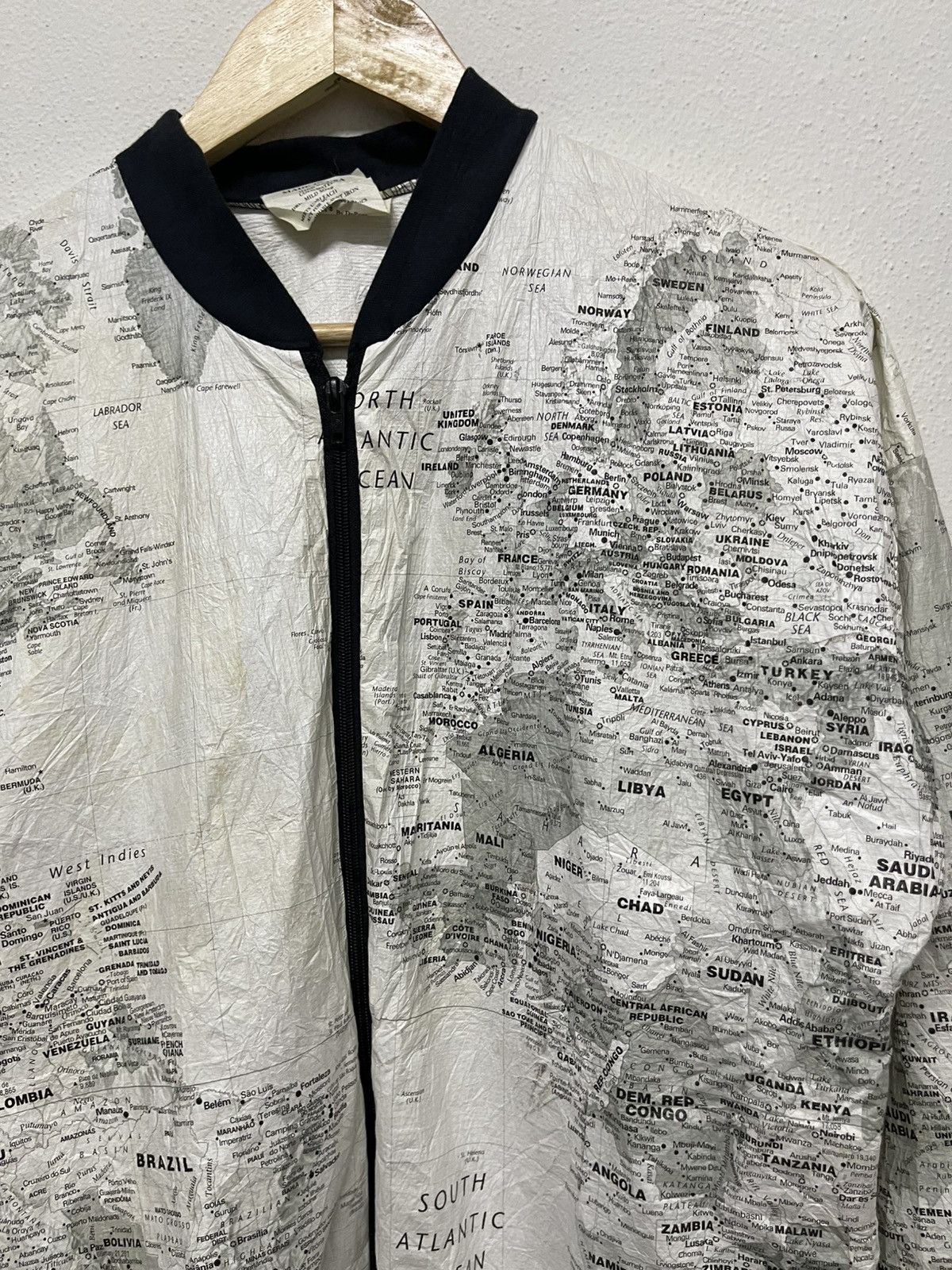 Other 90s KURT COBAIN STYLE MAPS JACKET BY LESLIE JORDAN Size US S / EU 44-46 / 1 - 9 Thumbnail