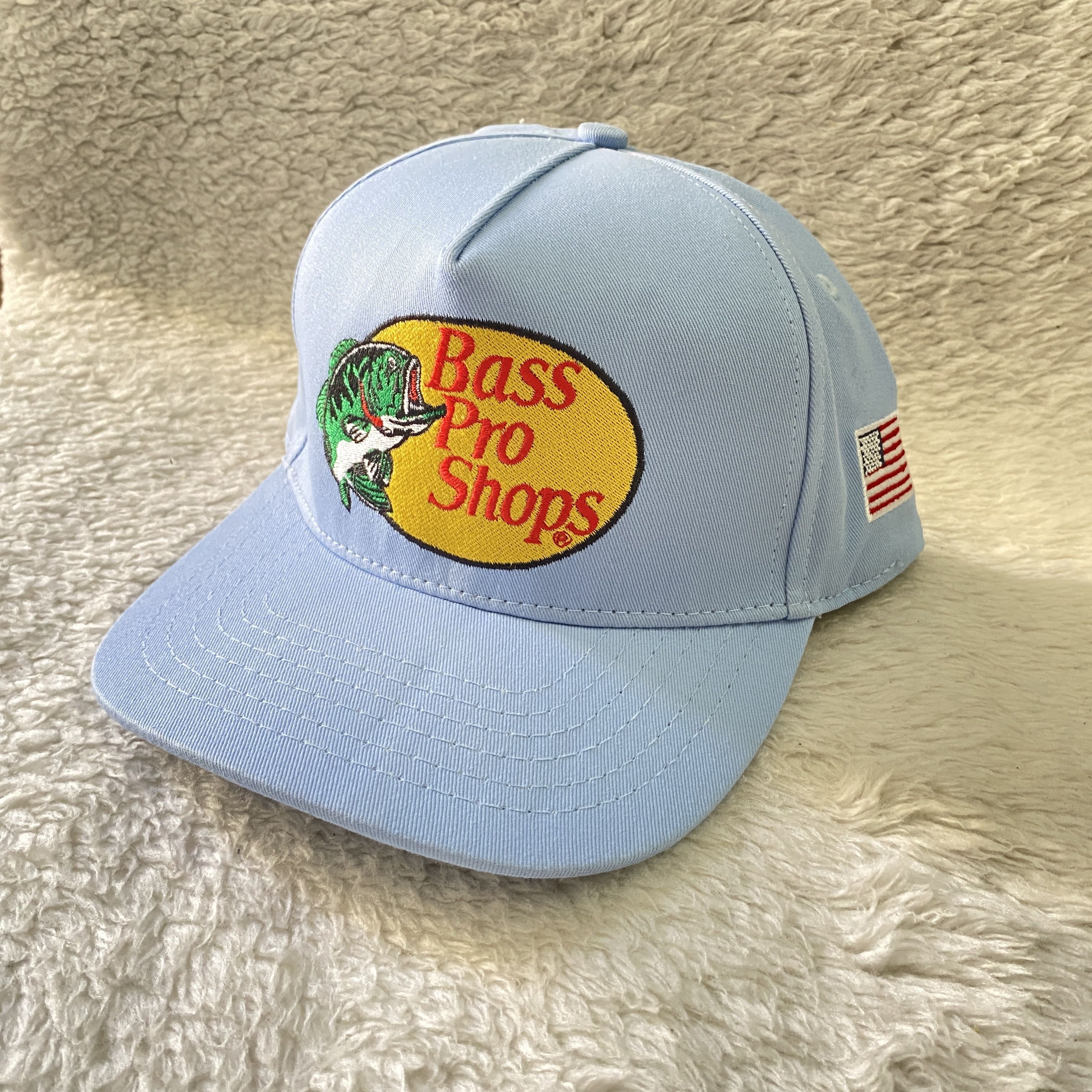 Bass Pro Shops Bass Pro Shops Blue Trucker Hat – Snapback Fishing Cap Size ONE SIZE - 4 Thumbnail