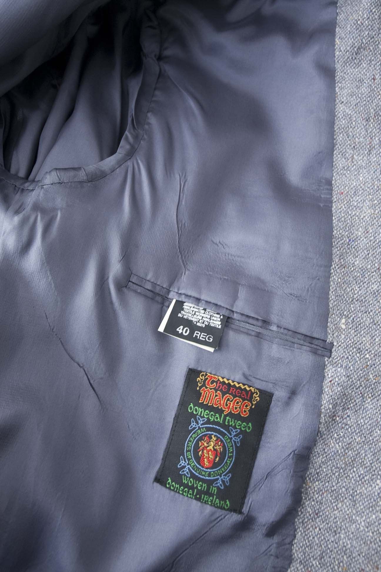 Magee × Vintage The Real Magee Donegal Tweed Jacket Size 40R Wool / Silk Size 40R - 3 Thumbnail