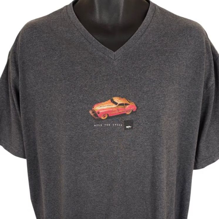 Mossimo VINTAGE Mossimo T Shirt Mens XL Gray 90s Need For Speed V Neck Made In USA Mens XL Gray 90s Need For Speed V Neck Mossimo T Shirt Size US XL / EU 56 / 4 - 2 Thumbnail