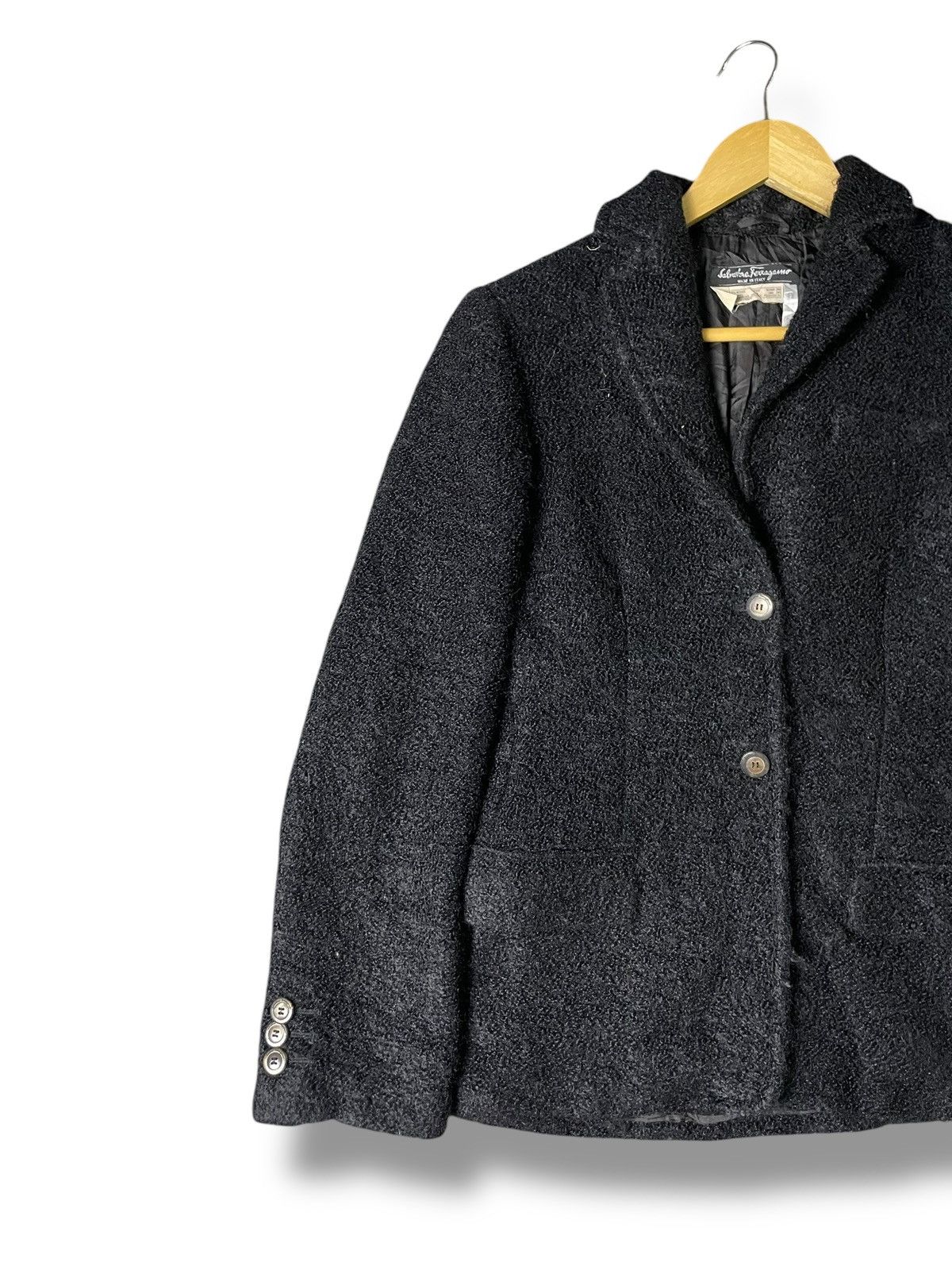 Salvatore Ferragamo × Vintage Salvatore Ferragamore x Vintage Wool Blazer (32) Size US S / EU 44-46 / 1 - 3 Thumbnail