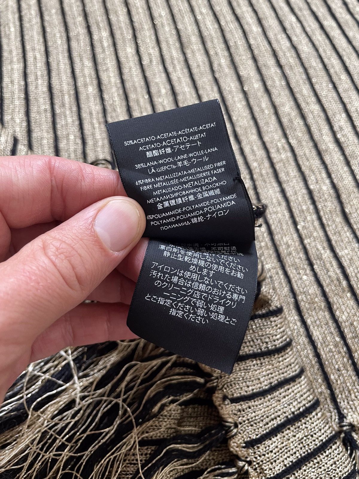 Saint Laurent Paris SAINTS LAURENT WOOL SCARF Size ONE SIZE - 9 Thumbnail
