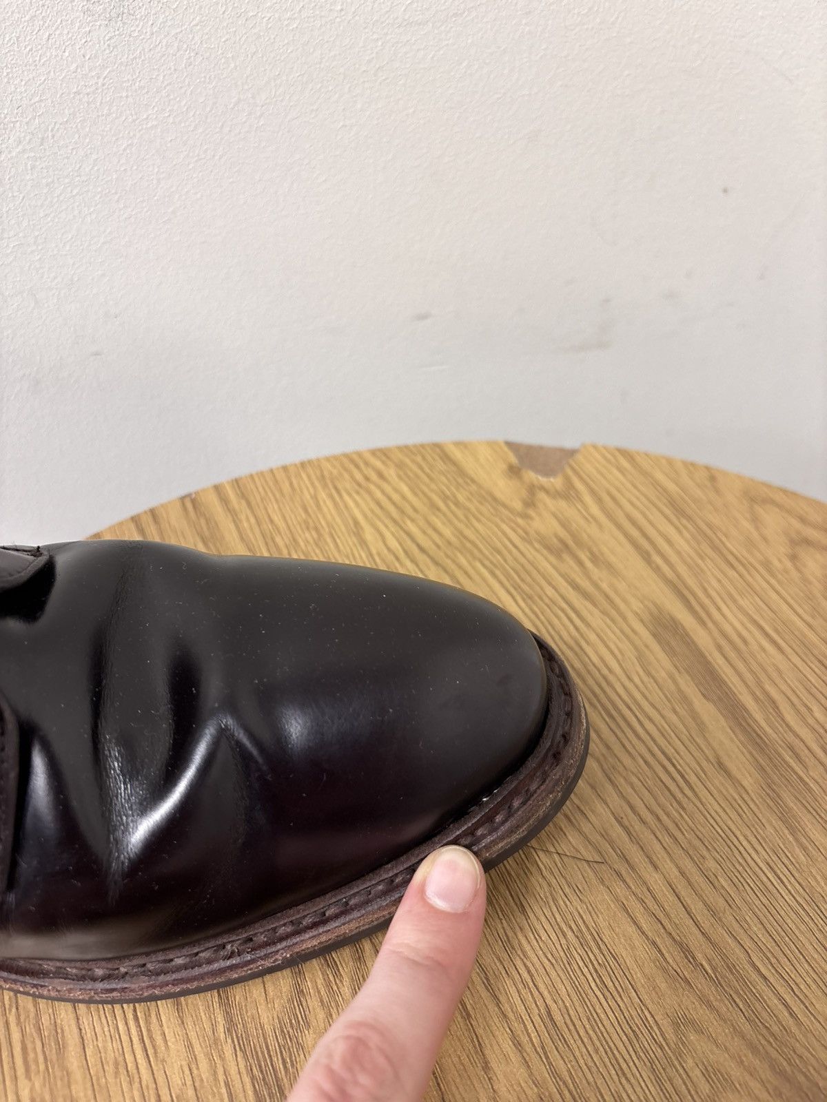 Other Dainite Sole Men’s Burgundy Brown Leather Lace Up Boots Size US 6.5 / EU 39-40 - 20 Thumbnail