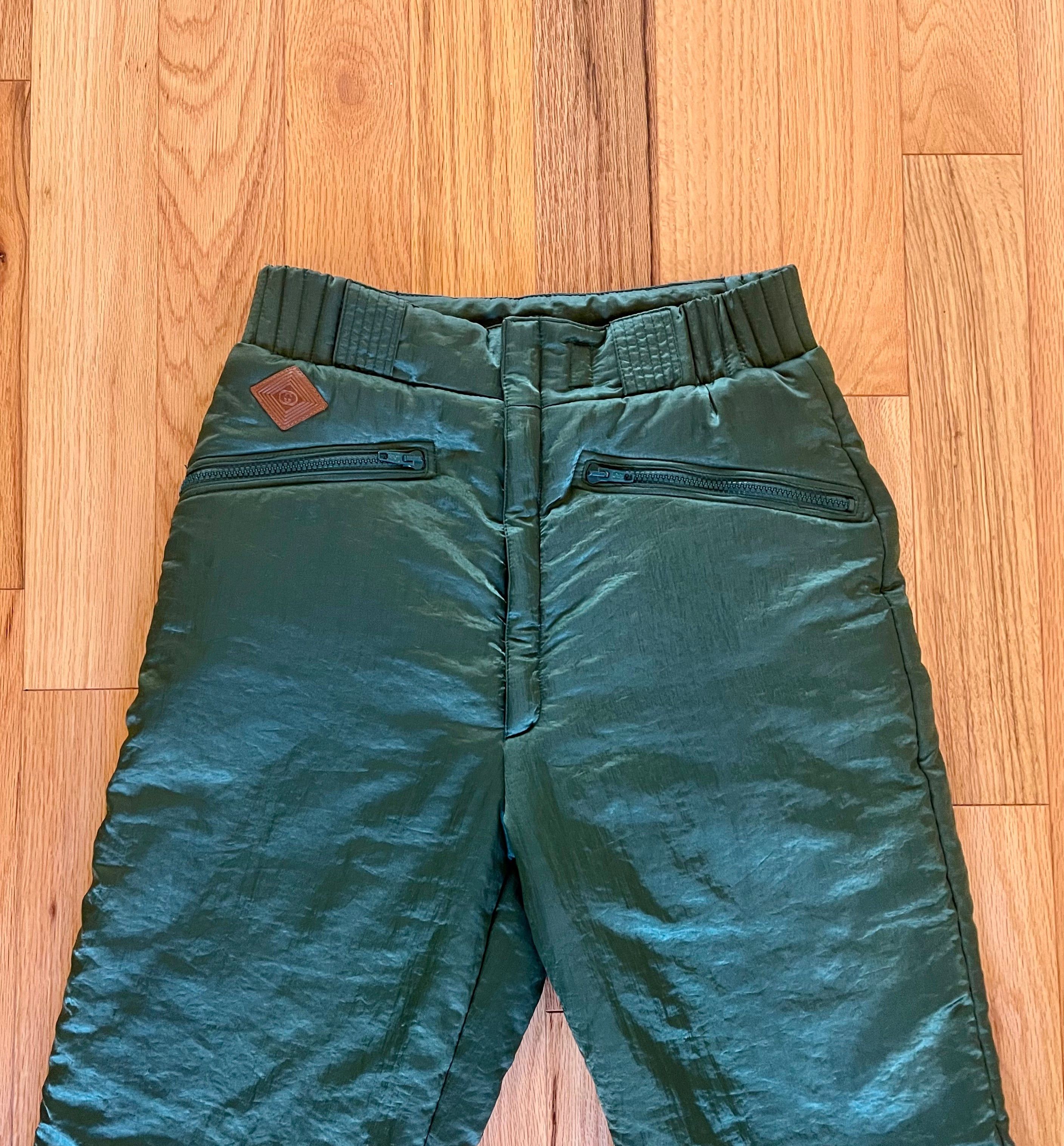 Gucci 1980’s Gucci Seafoam Green Snow Pants Size US 29 - 2 Thumbnail