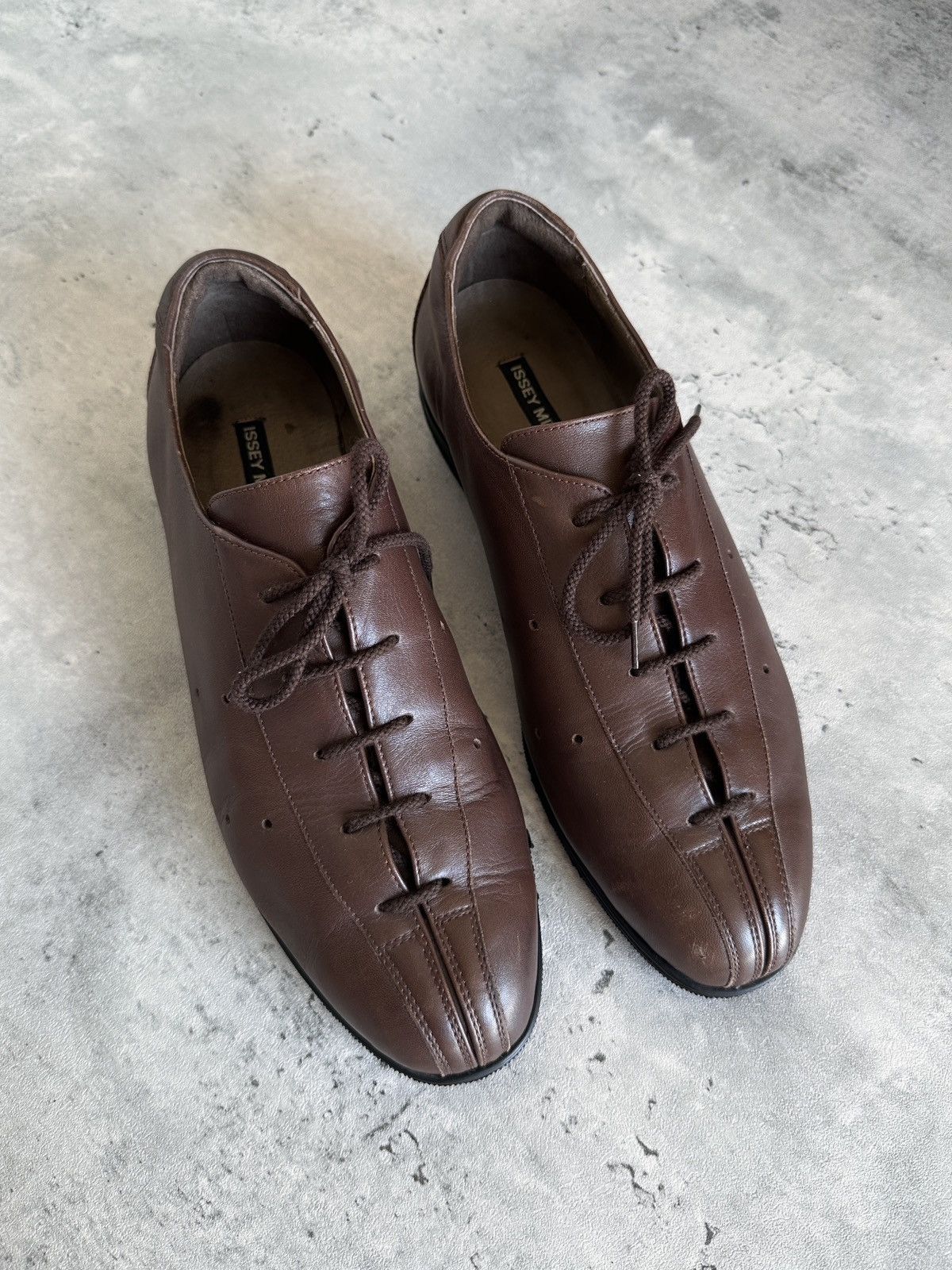 Issey Miyake 1990s PLEGADA LEATHER SHOES Size US 8 / EU 41 - 15 Thumbnail