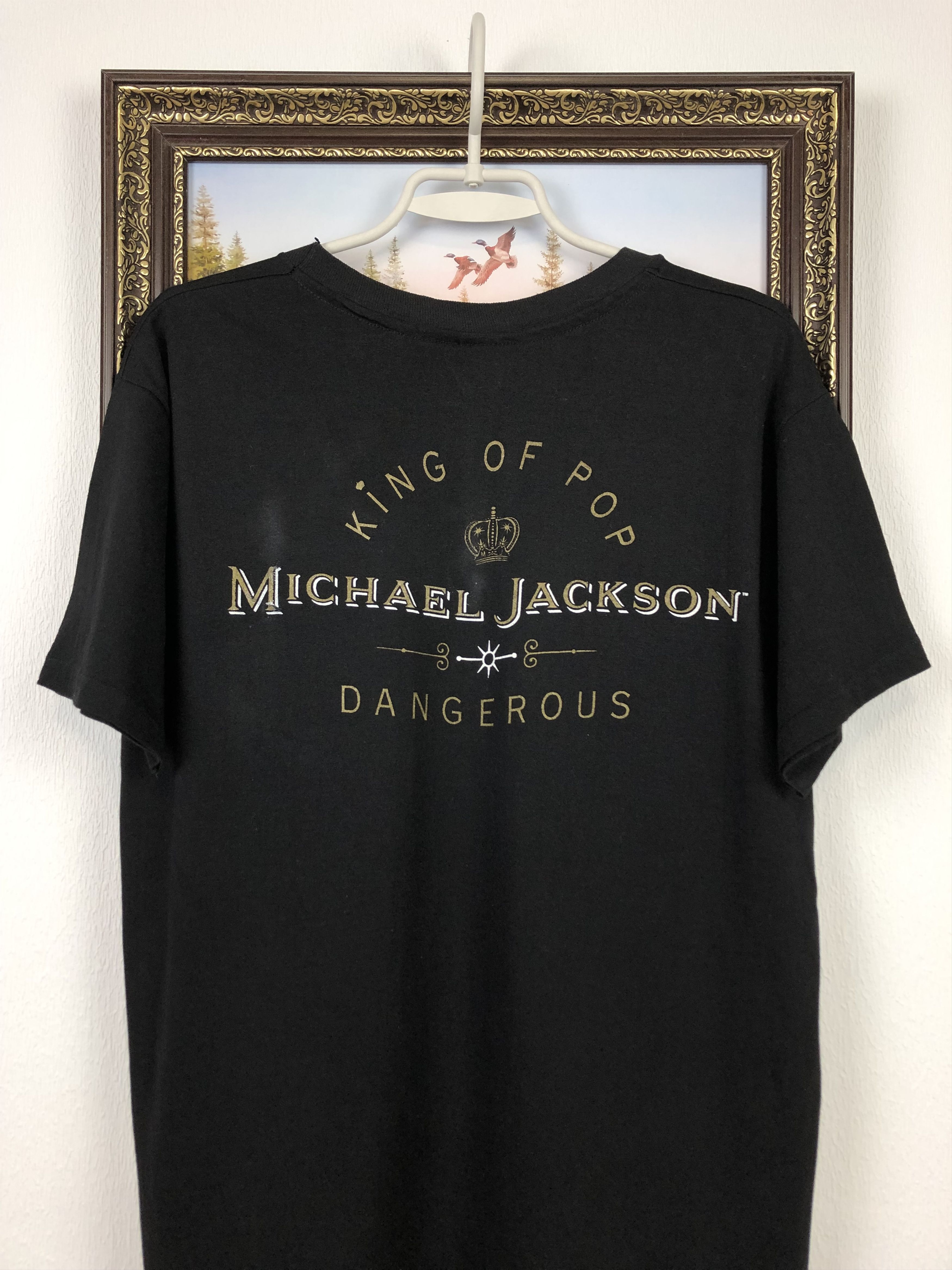 Band Tees Vintage 1992 Michael Jackson Dangerous Tee King Of Pop Rare Size US L / EU 52-54 / 3 - 9 Thumbnail