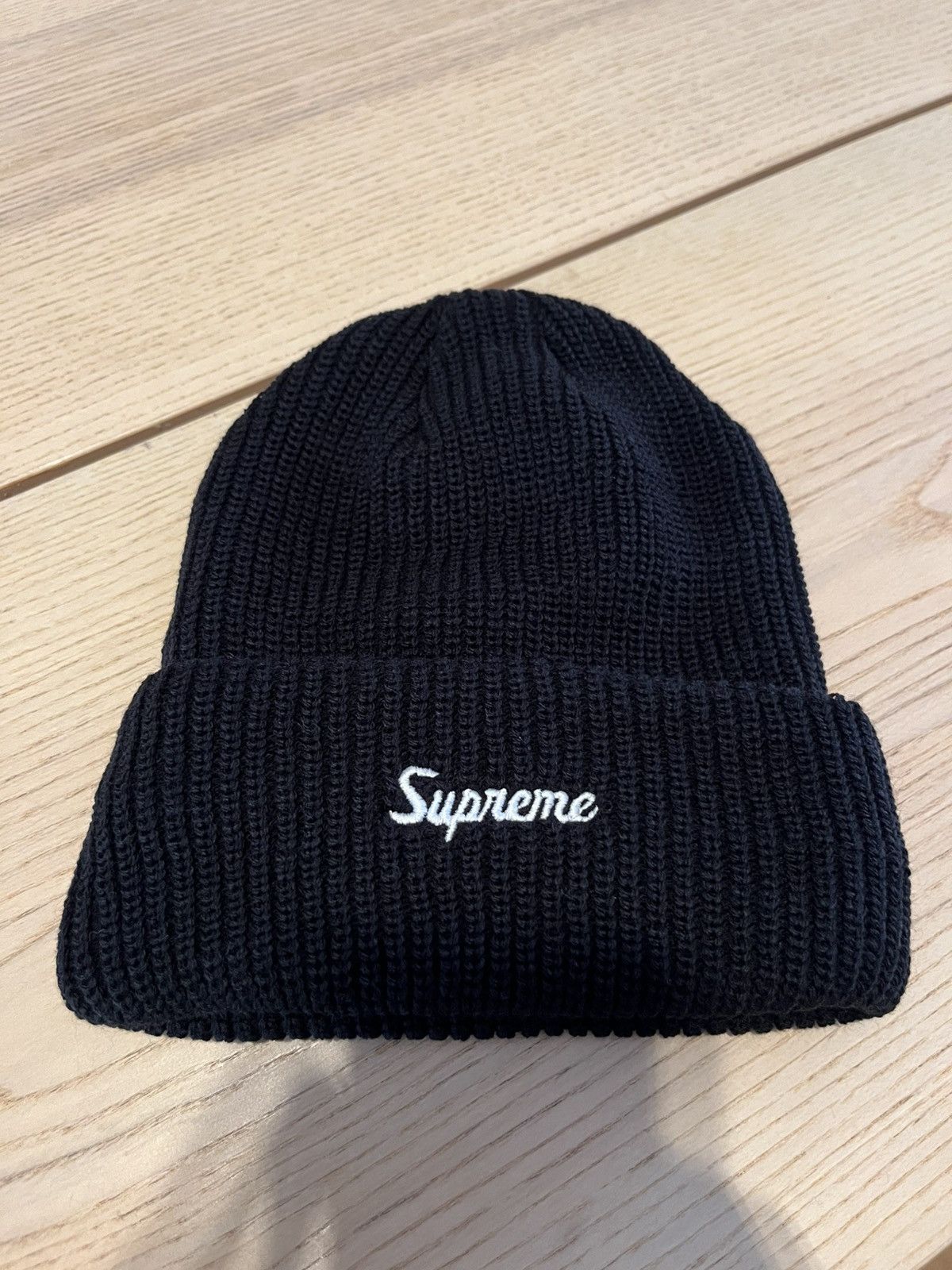 Supreme Supreme Black Loose Gauge Beanies (fw24) | Grailed