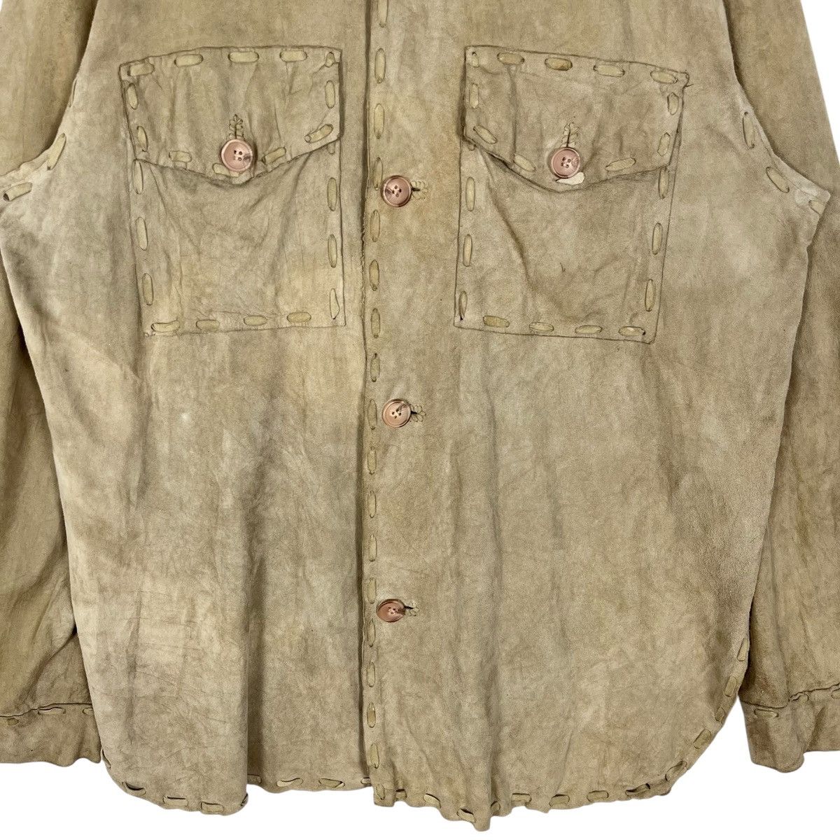 Dolce & Gabbana Dolce & Gabbana Oversize Leather Shirt Size XL / US 12-14 / IT 48-50 - 4 Thumbnail
