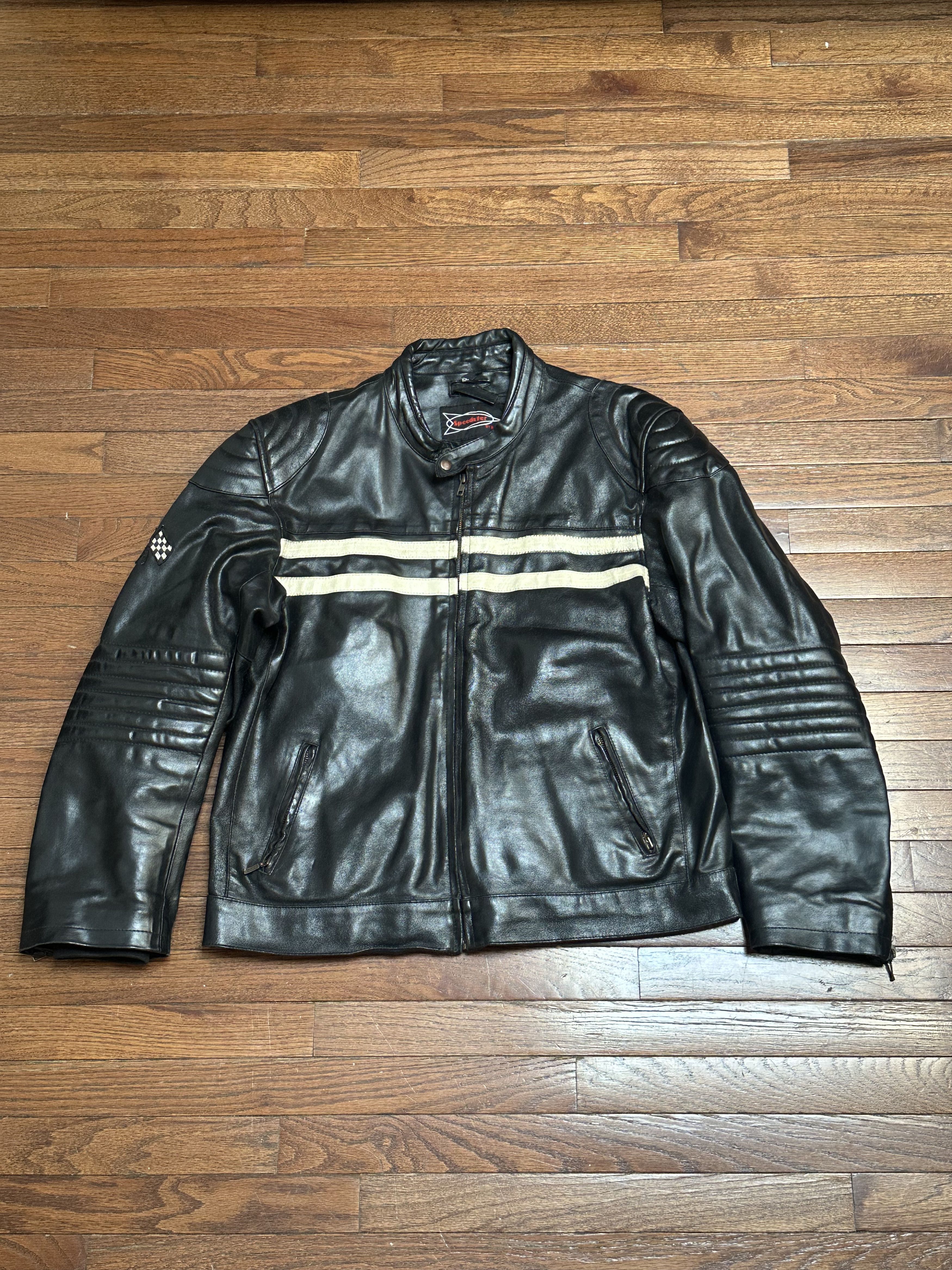 Other Vintage Speedster Leather Racing Jacket Size US XL / EU 56 / 4 - 1 Thumbnail