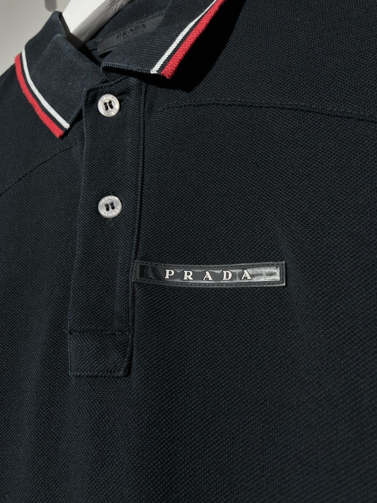 Prada Prada Men’s Black Tab Polo Shirt Size US S / EU 44-46 / 1 - 5 Thumbnail
