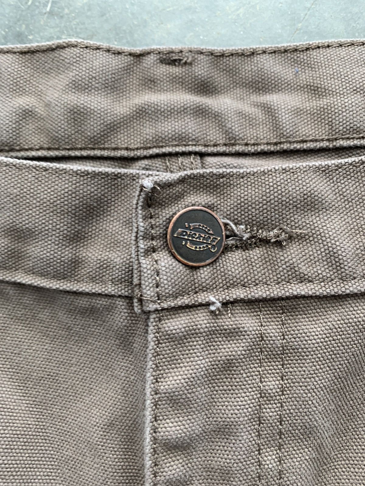 Carhartt × Dickies × Vintage Crazy Vintage Y2K Dickies Carpenter Pants Mocha Workwear Size US 35 - 5 Thumbnail